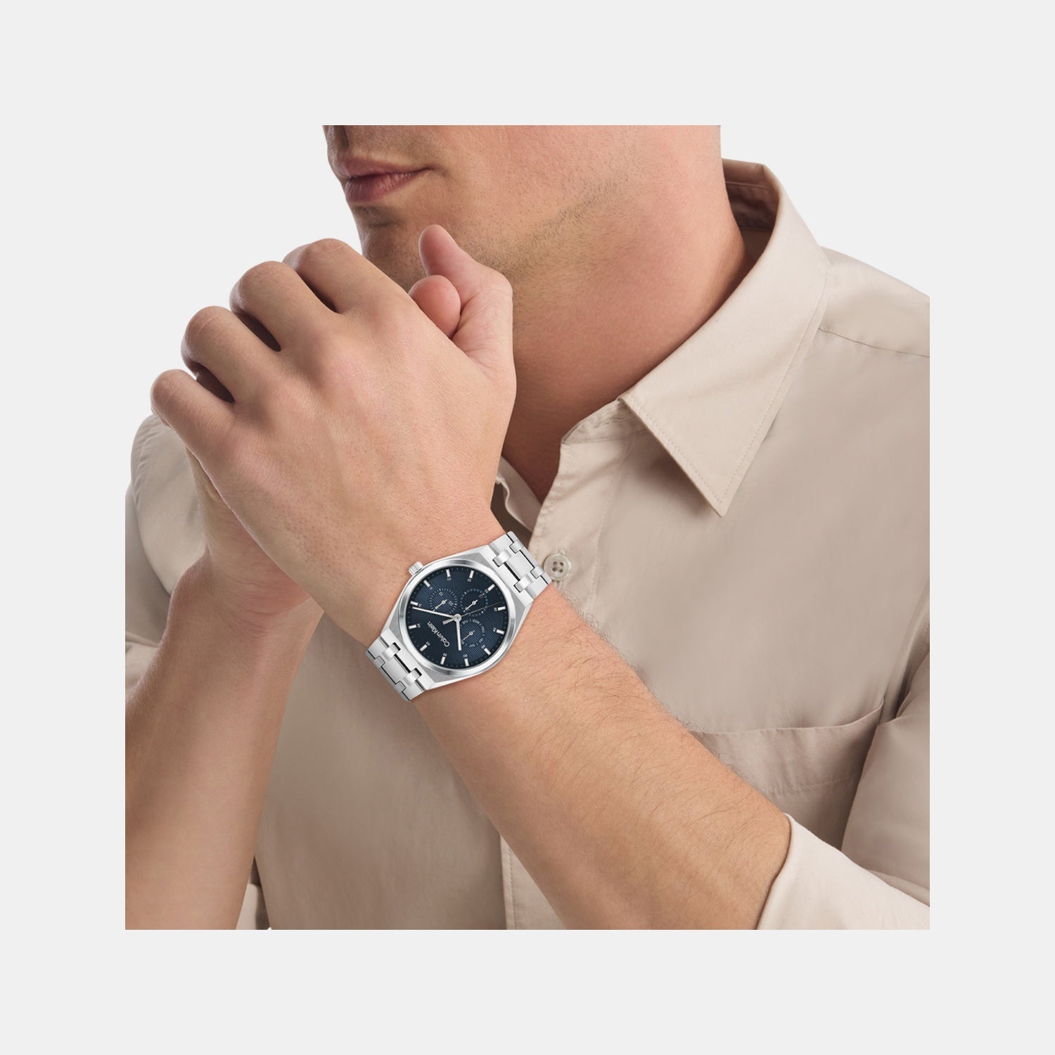 Calvin Klein Ck Motion Men Quartz Blue Dial Multi-Function Stainless Steel Watch 25200520 - view 4