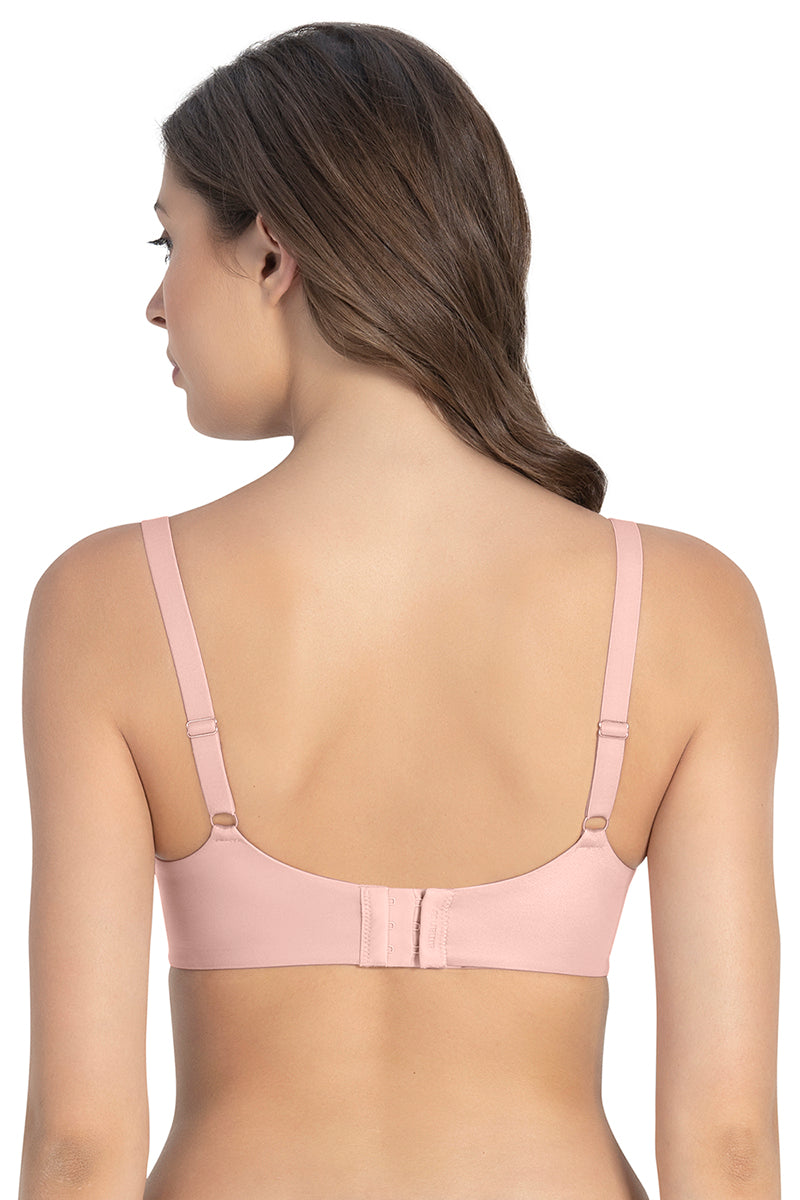 Amante Cloudsoft Padded & Non-wired Bra - Blush Pink - view 4