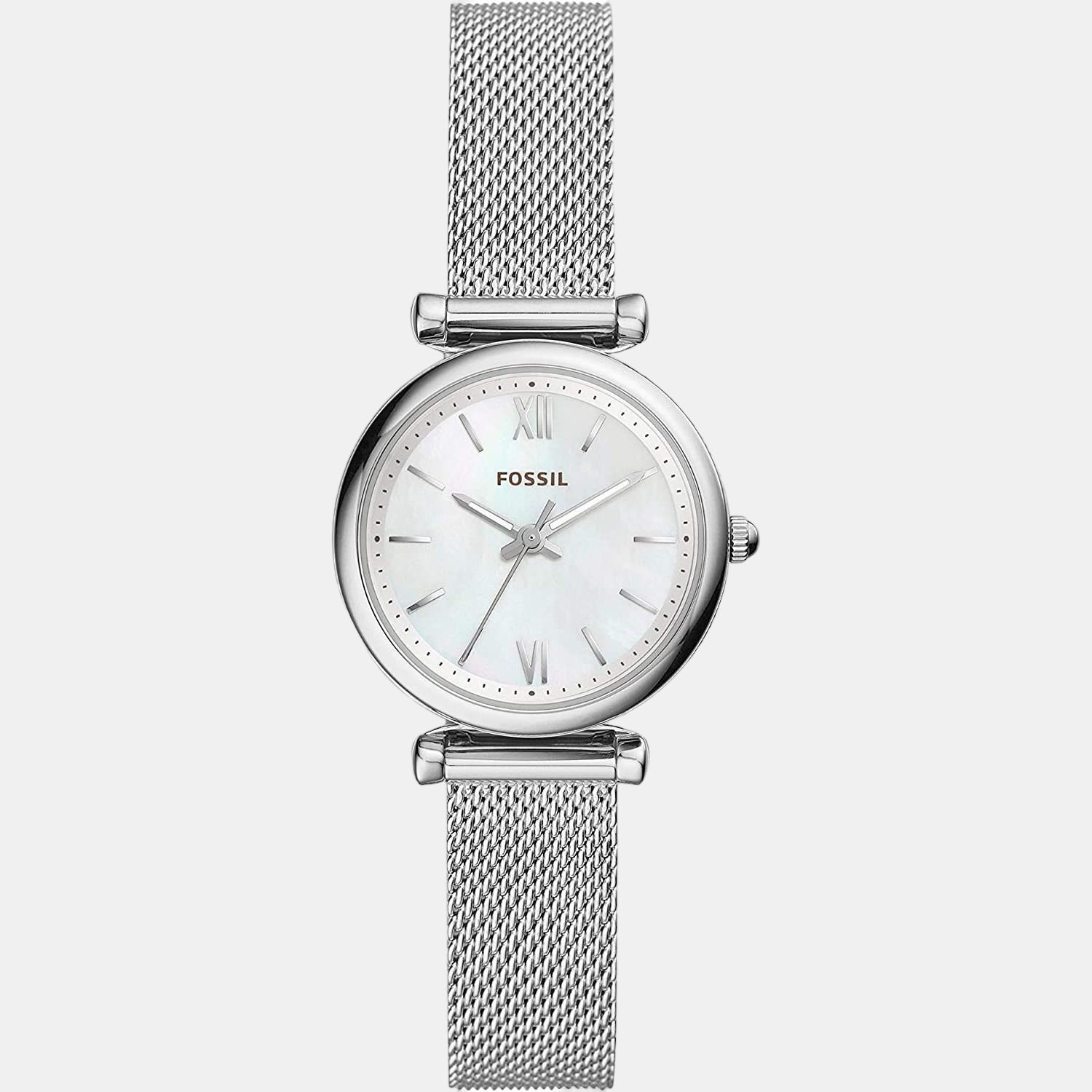 Fossil Carlie Women Quartz White Dial Analog Stainless Steel Watch ES4432 - view 2