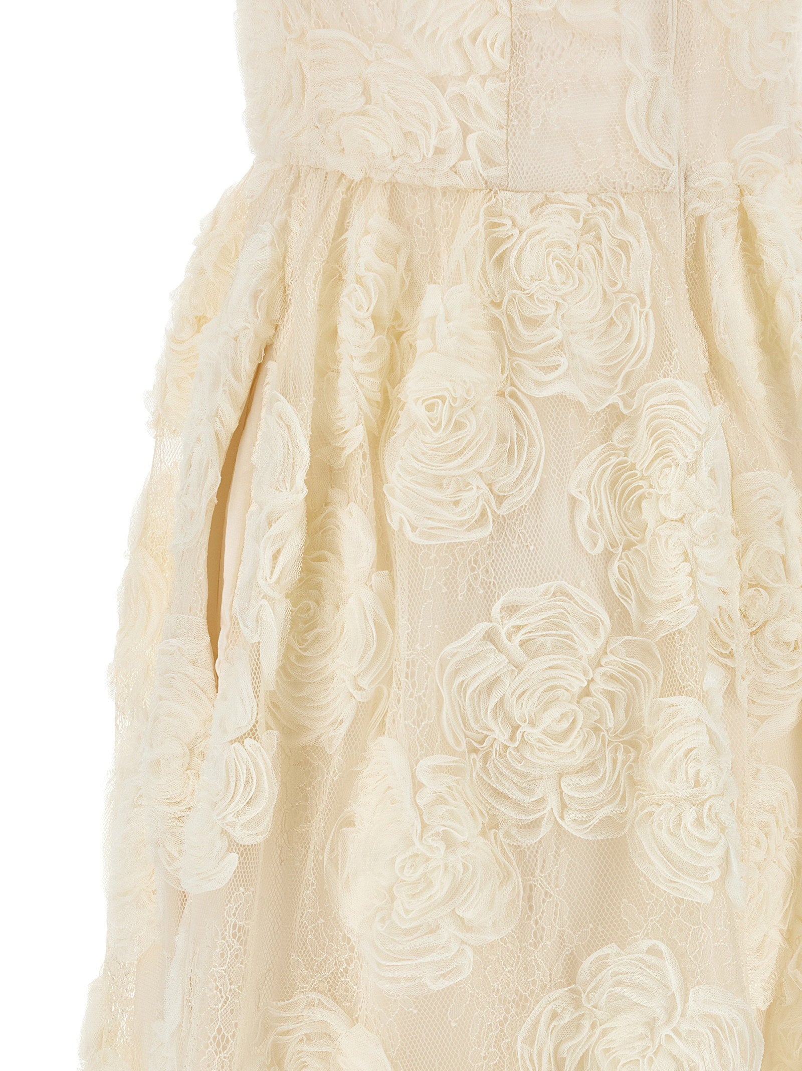 Rotate Birger Christensen Flower Mesh Midi Dress - view 4