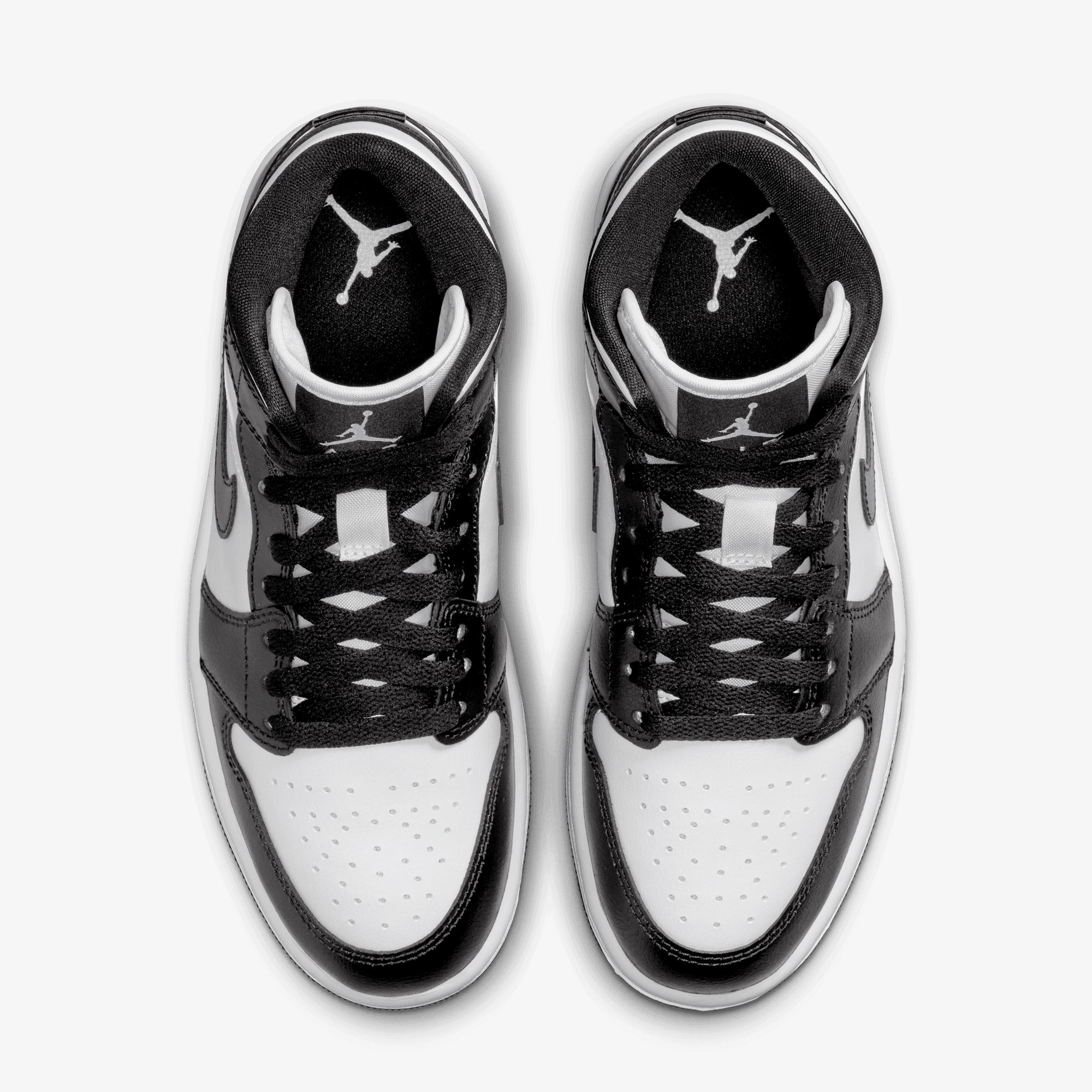 Jordan | Air Jordan 1 Mid { White/black-white - view 2
