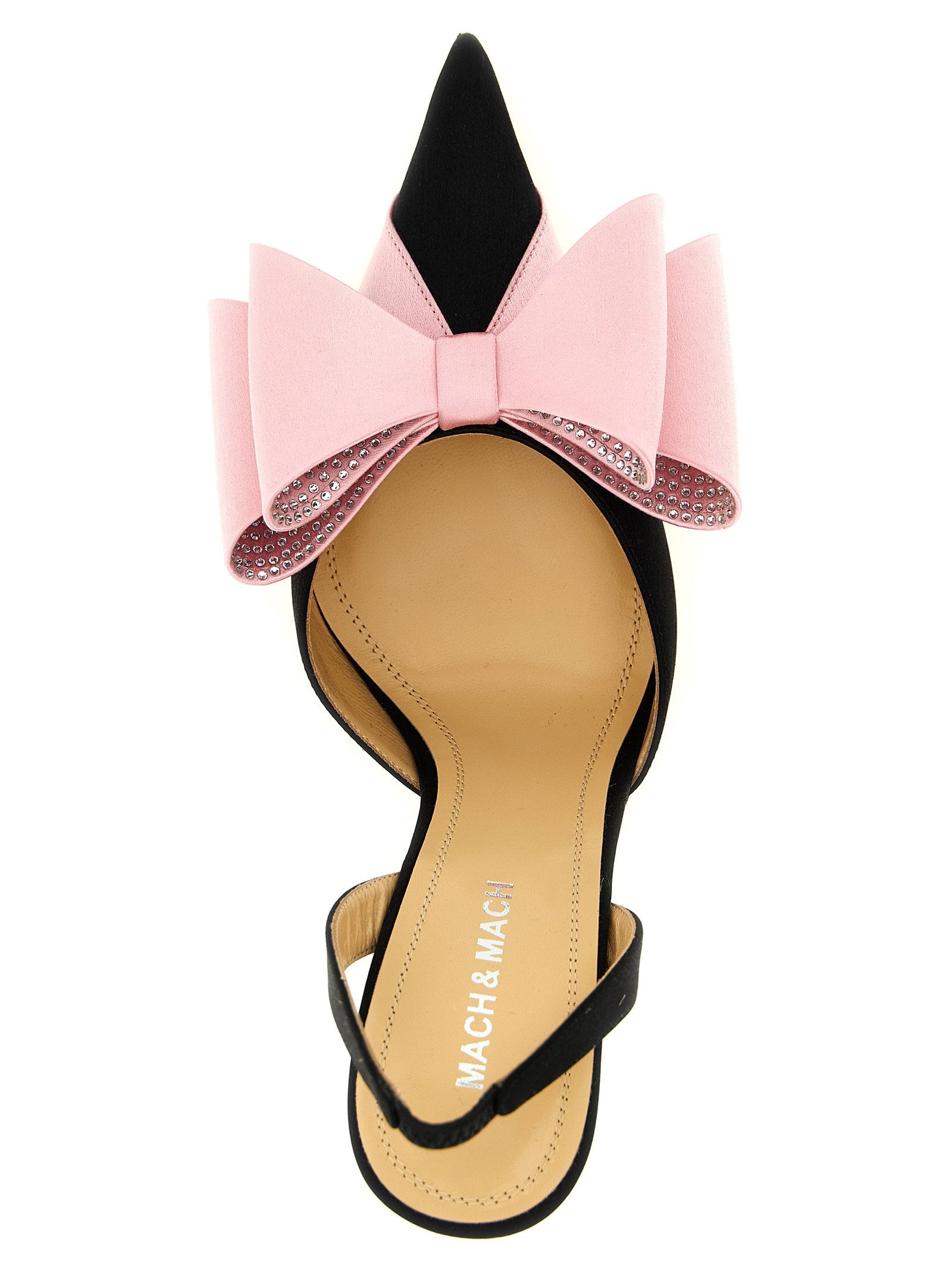 Mach & Mach Le Cadeau Slingback – 100% satin - view 4