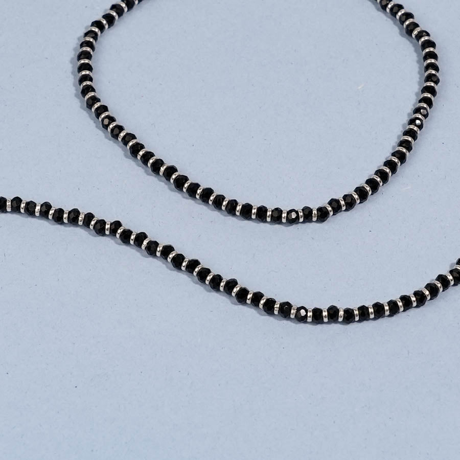 Prinjal Jewellers Real Black beads silver Anklets for women