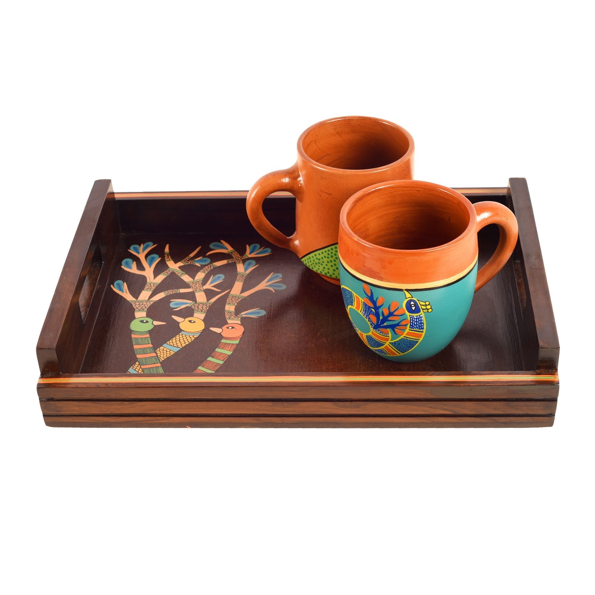 ART CREATIONS BY SUMAN SONTHALIA Brown - Natures Creatures Morning (Set of 3) - view 2