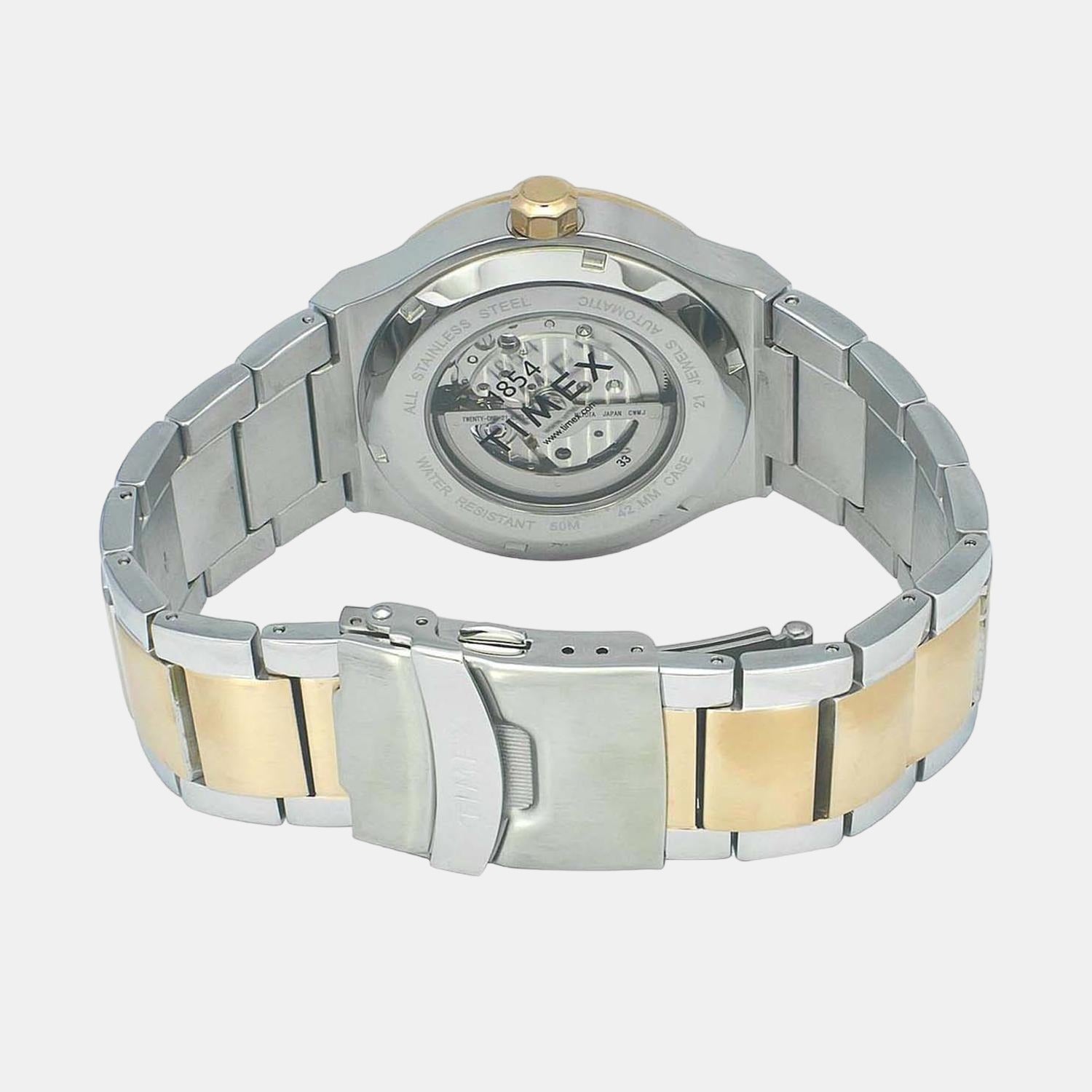 Timex E Class Men Quartz Silver Dial Analog Stainless Steel Watch TWEG20901 - view 2