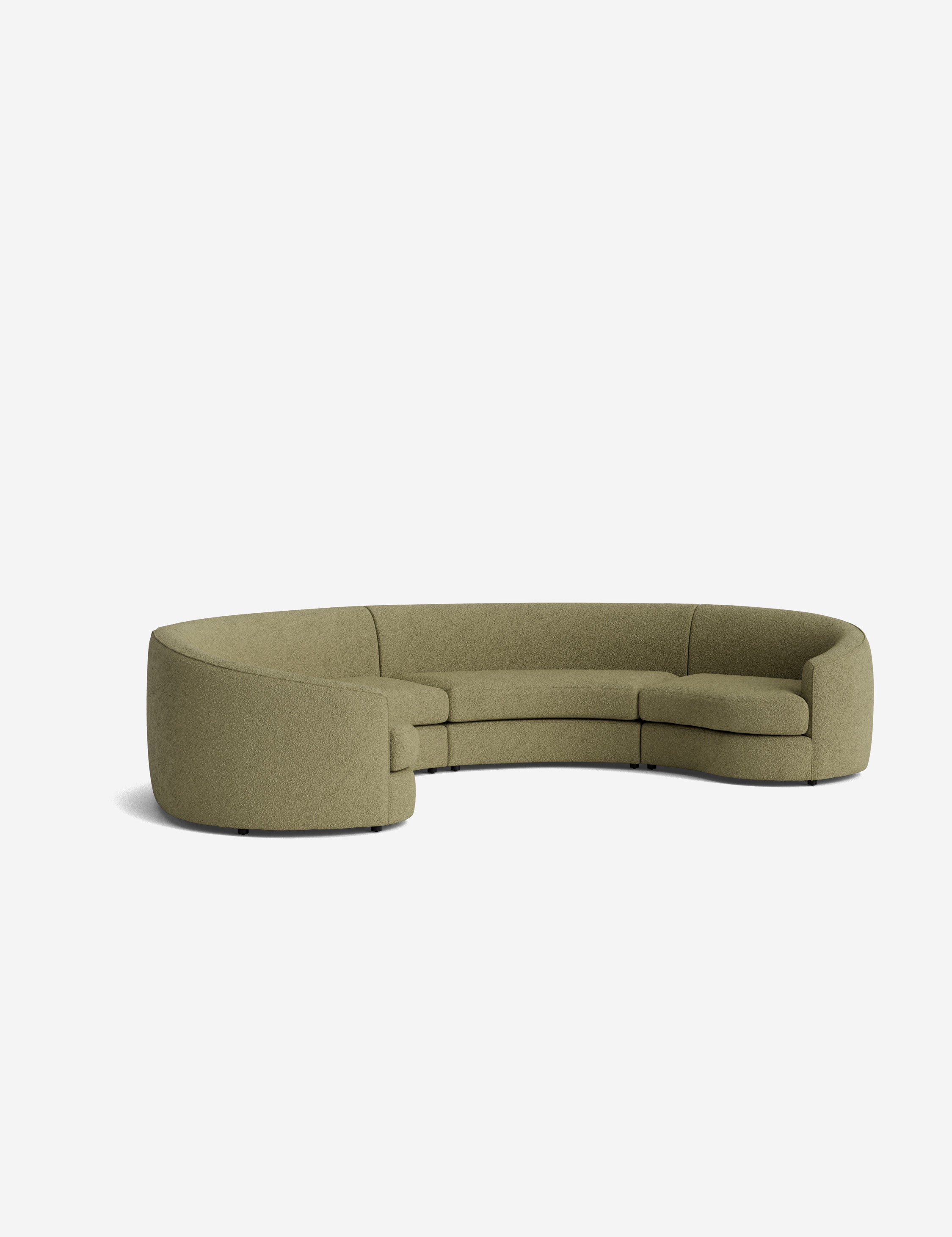 Lulu and Georgia Imada Modular Curved Sectional Sofa - view 99