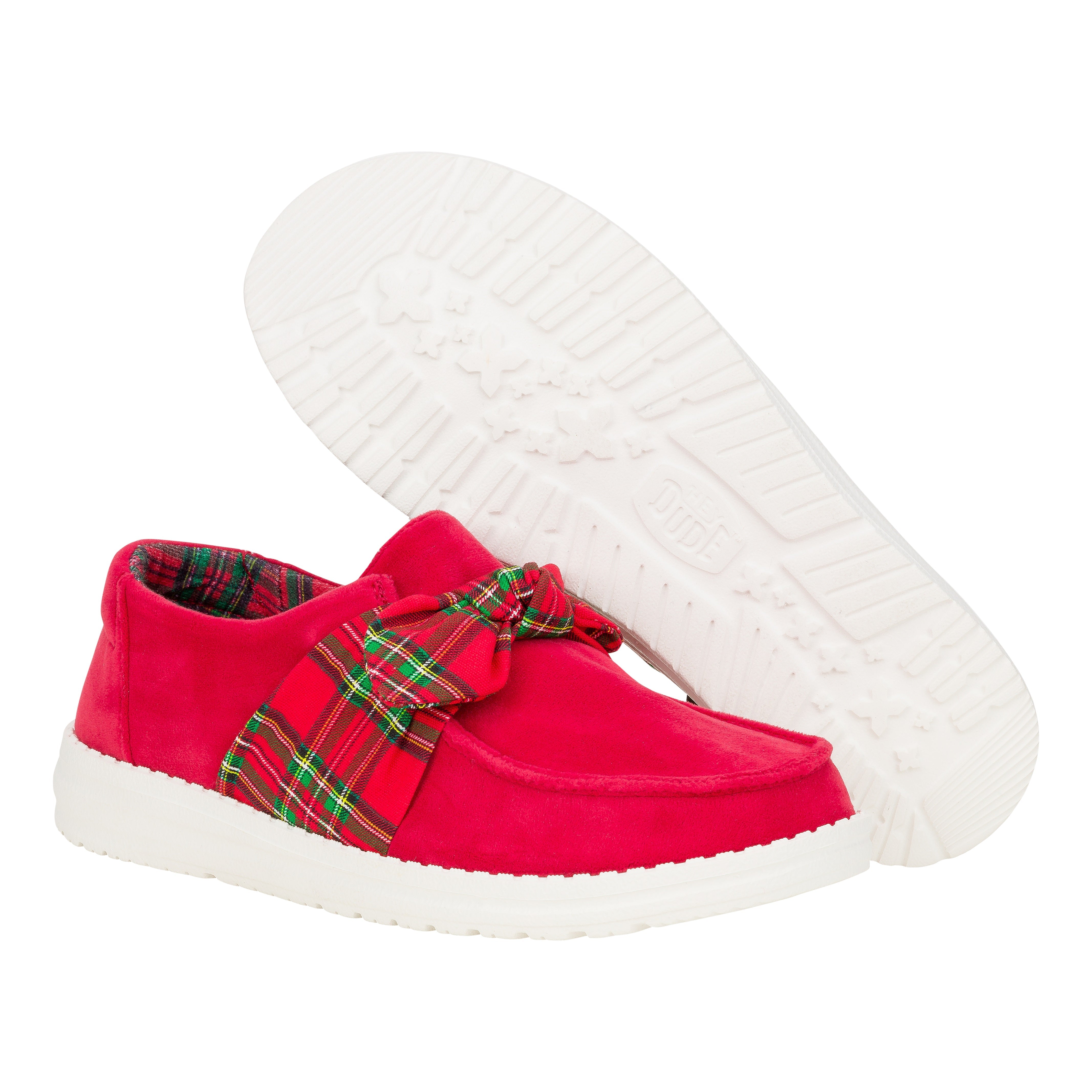 HEYDUDE shoes Wendy Bow Tartan Plaid - Plaid/Red - view 4