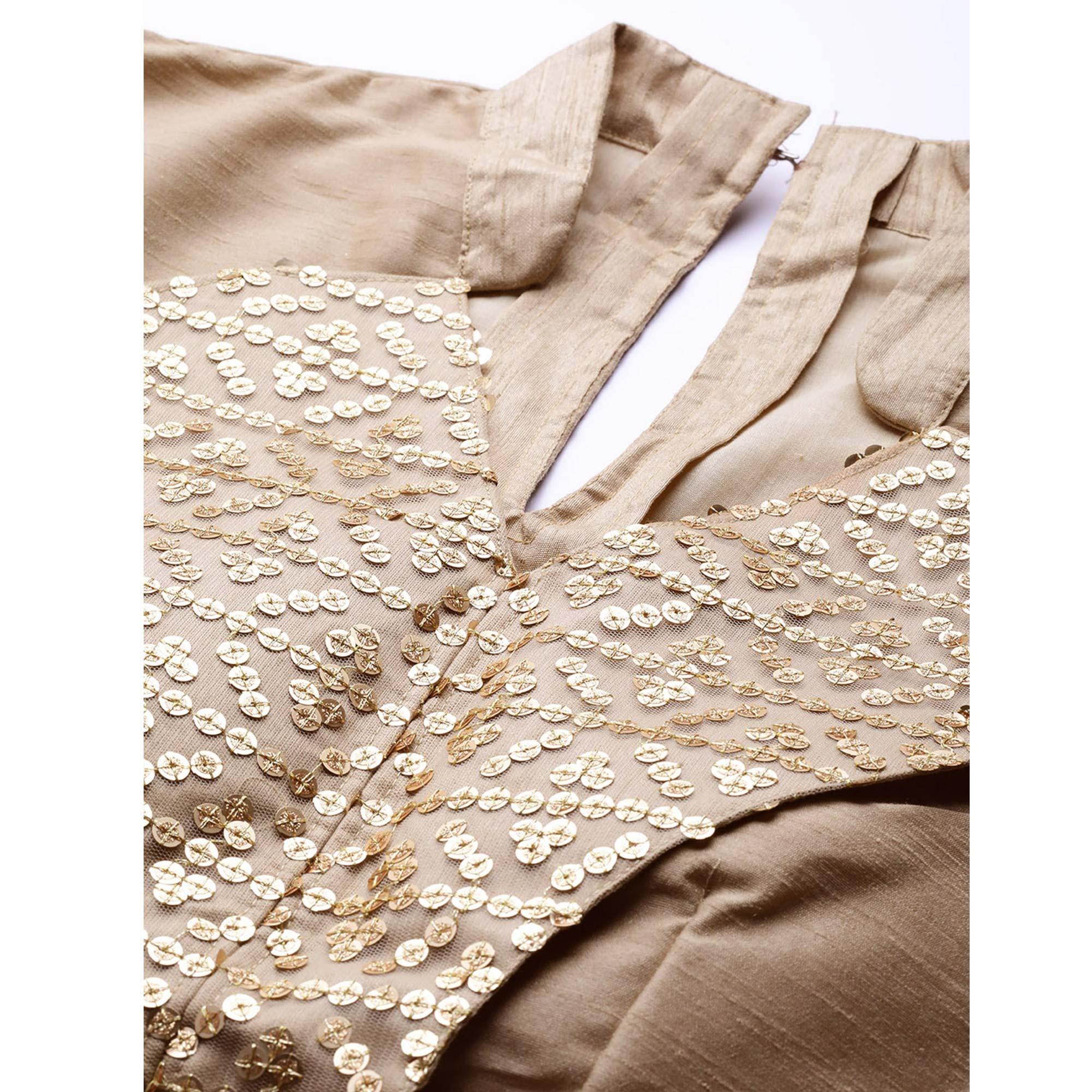 Peachmode Light Grey Designer Wedding Wear Thread Zari Work Soft Net Lehenga Choli - view 5