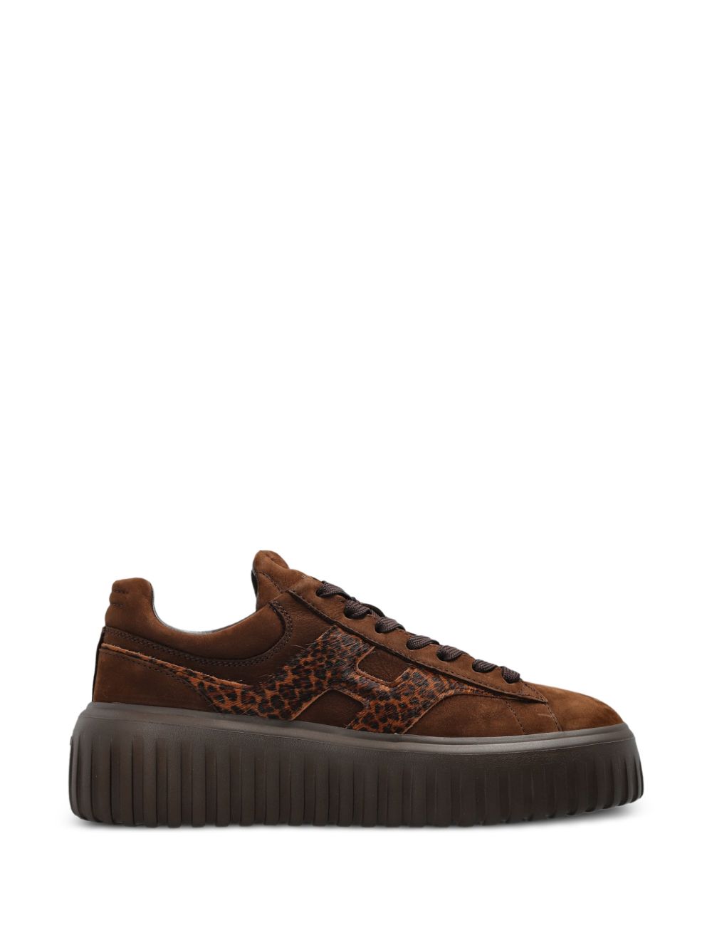 HOGAN Sneakers BROWN – Outer: Calf Leather 100%