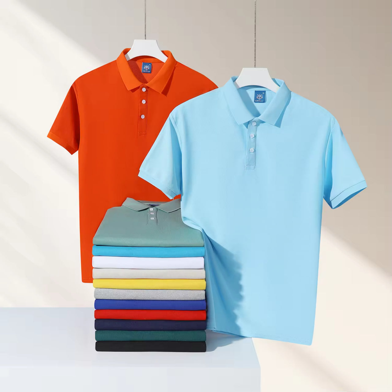 702f46 Men's Polo Neck T-Shirts???? (Pack Of 5)