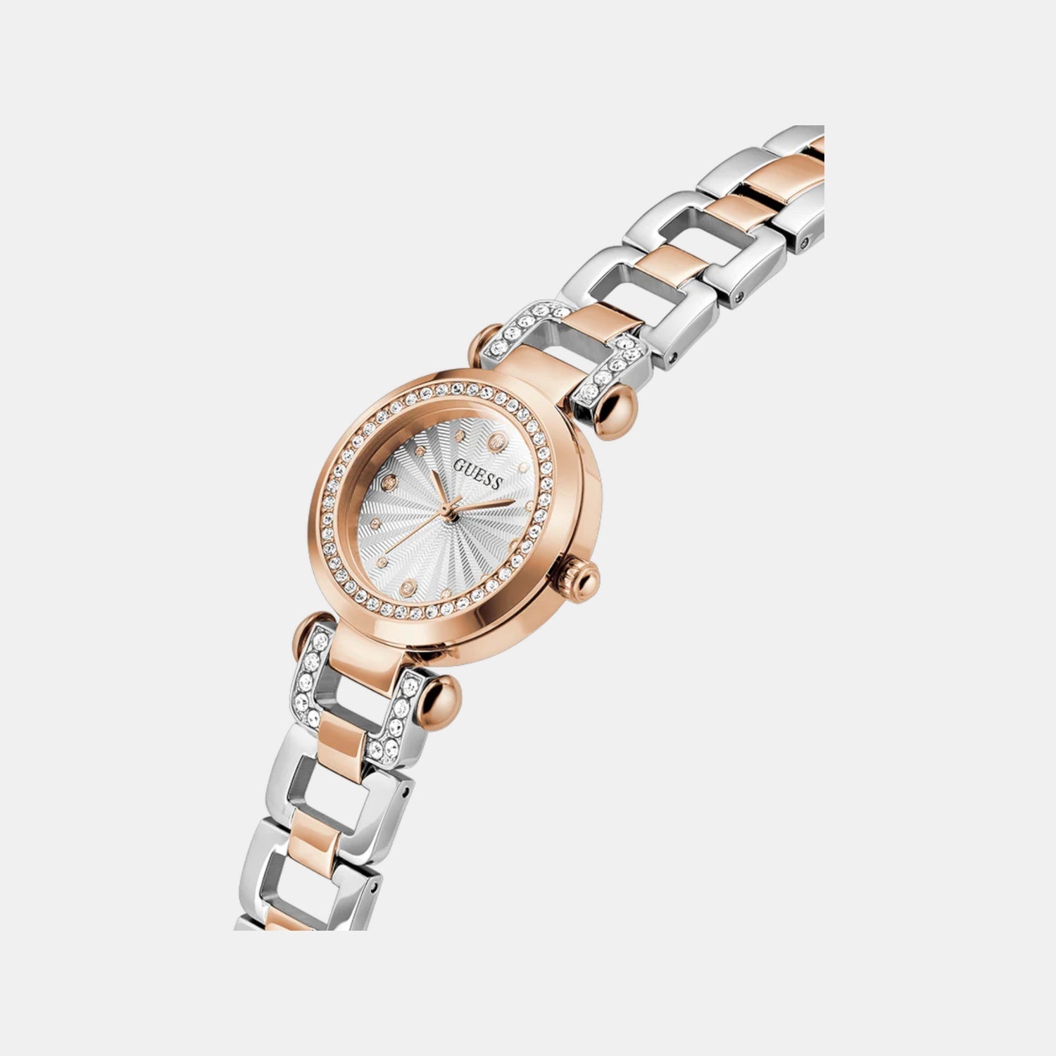 Guess Bejeweled Women Quartz Silver Dial Analog Stainless Steel Watch GW0869L2 - view 4