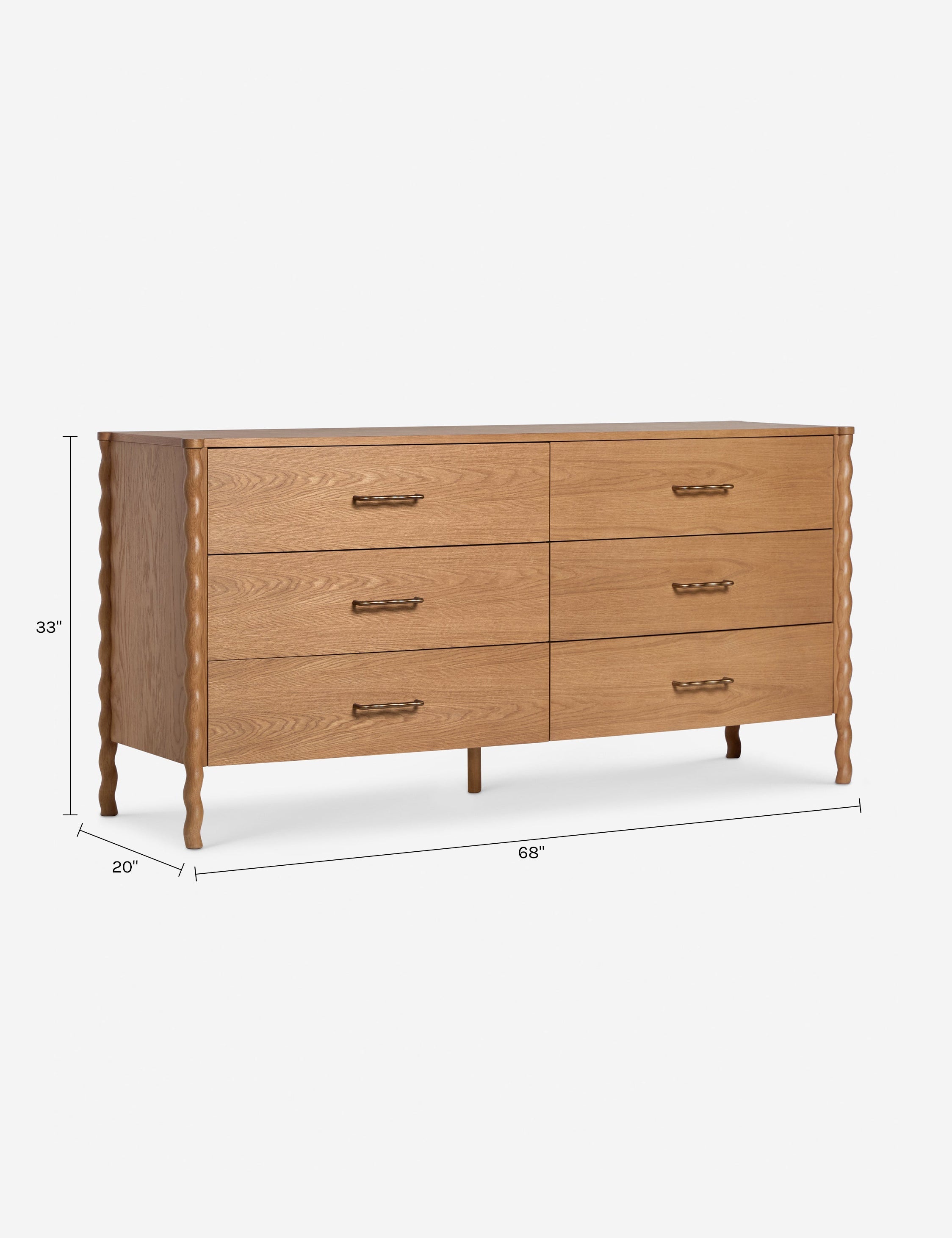 Lulu and Georgia Norma 6-Drawer Dresser – Natural - view 12