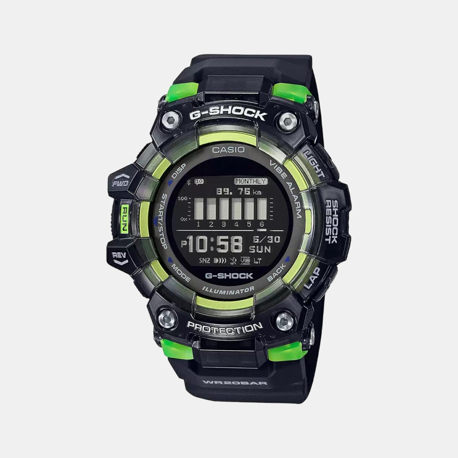 Casio G-Shock Men Quartz Black Dial Digital Resin Watch G1090