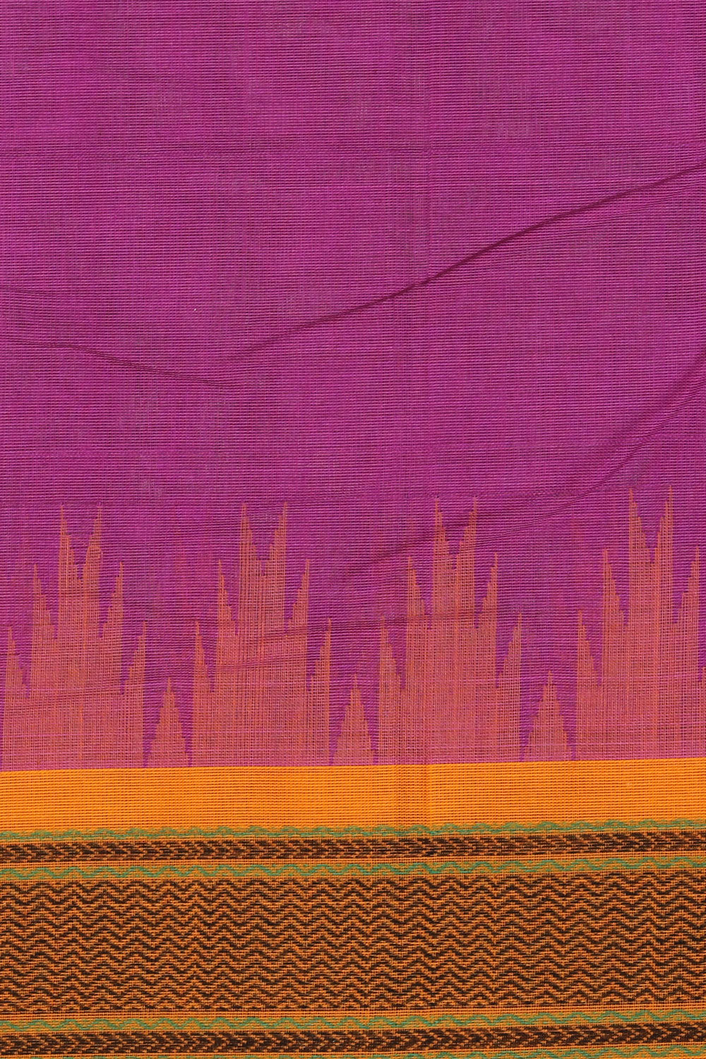Kalanjali Kanchi Cotton Violet Saree – Women's - view 2
