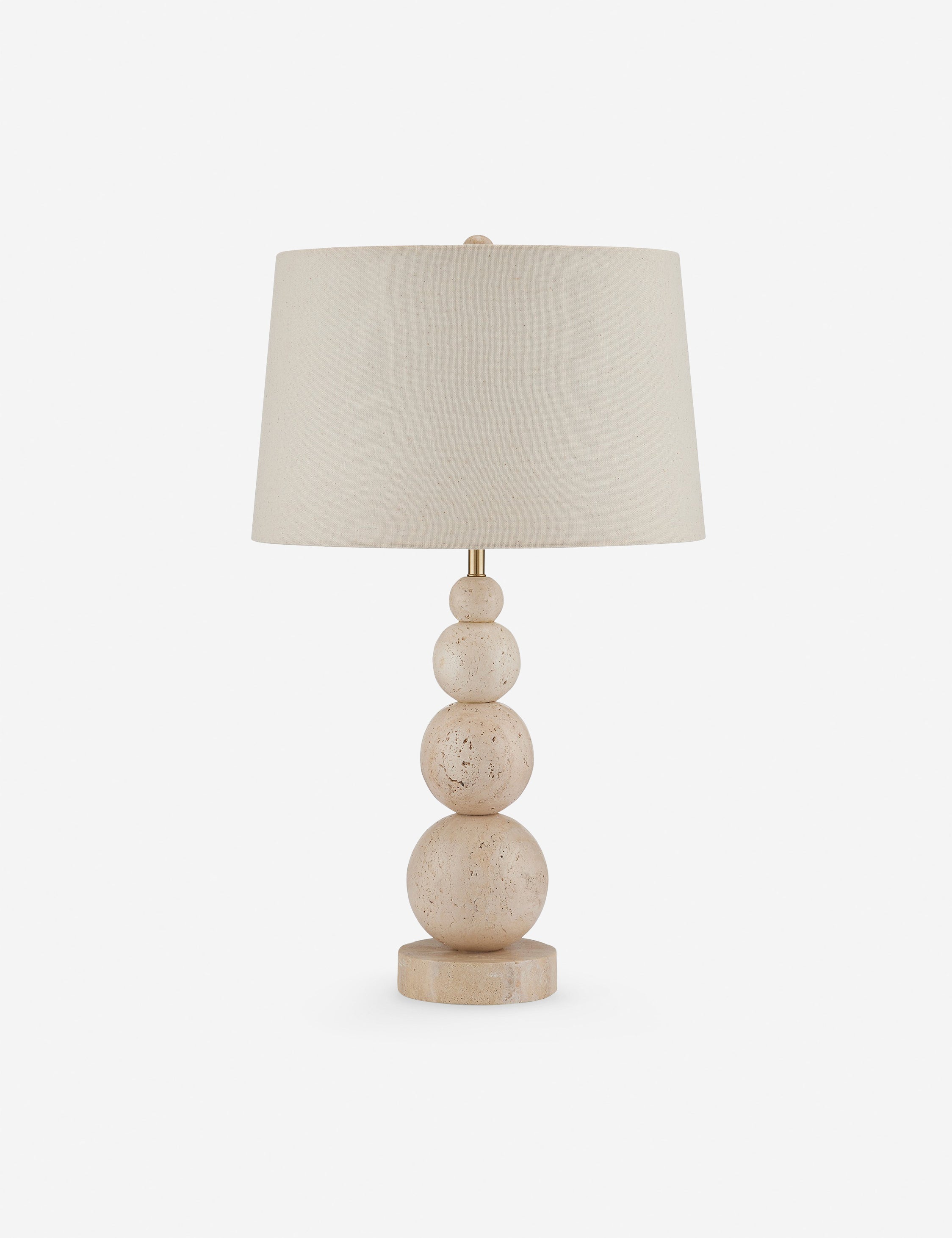Lulu and Georgia Clemma Table Lamp – Natural Travertine