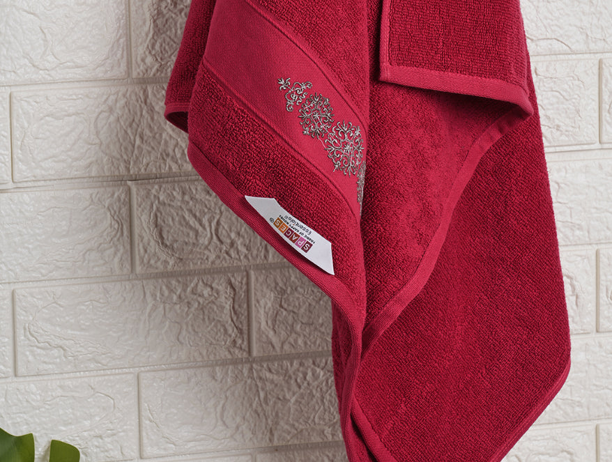 Spaces India Multi 4 Piece 100% Cotton Towel Combo - Aura By Spaces - view 7