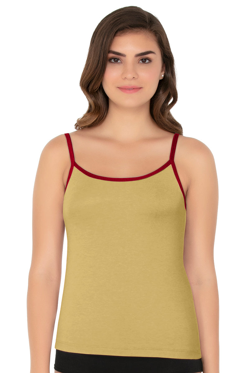 Amante Cotton Camisole - Sesame-Crim