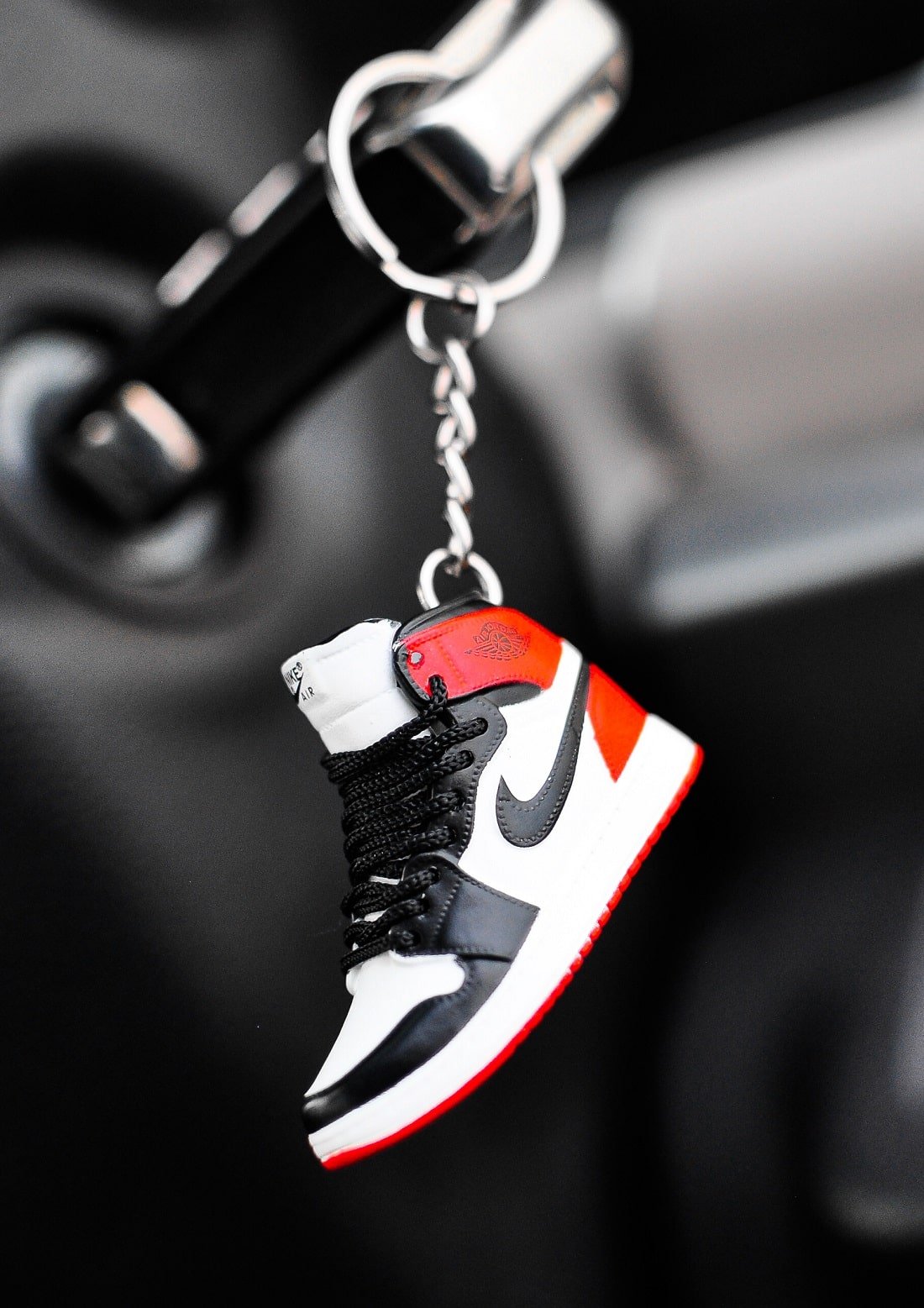 Kicks Machine 3D Sneaker Keychain AJ1 Black Toe