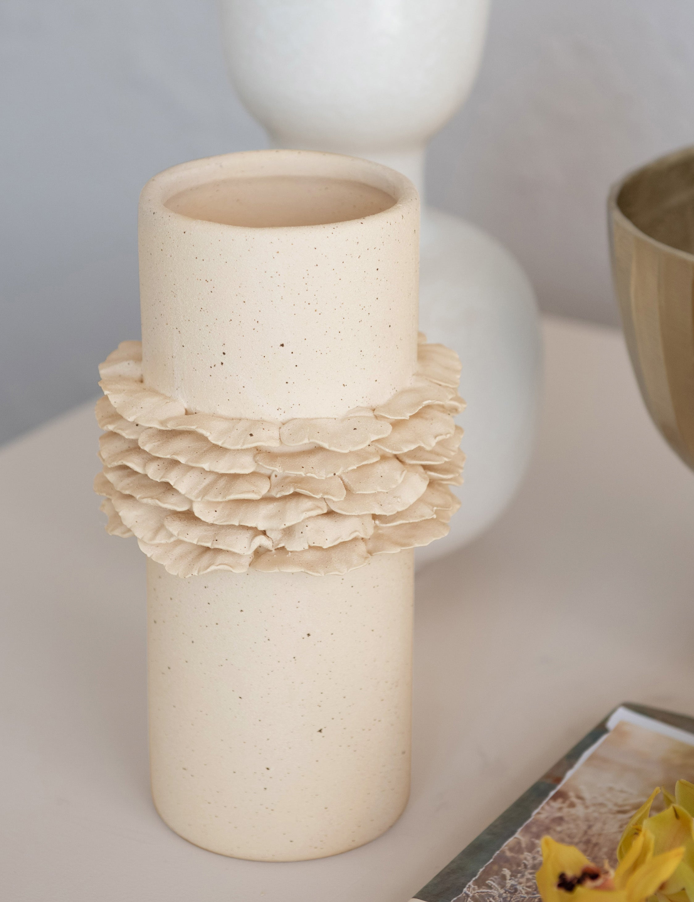 Lulu and Georgia Kasim Vase – Cream - view 2