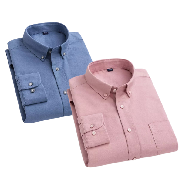 BlackTree Combo of 2 Cotton Shirt for Man ( Blue and Pink )