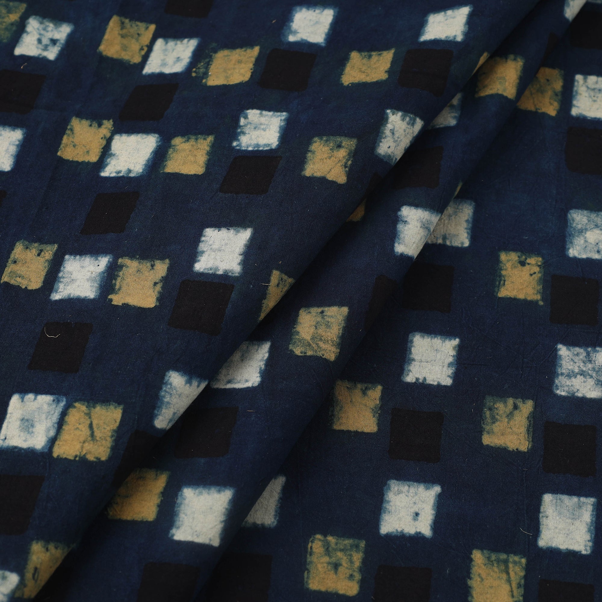 KACHCHH JI CHHAAP Blue - Block Print Cotton Natural Dyed Ajrakh Fabric 31 - view 2