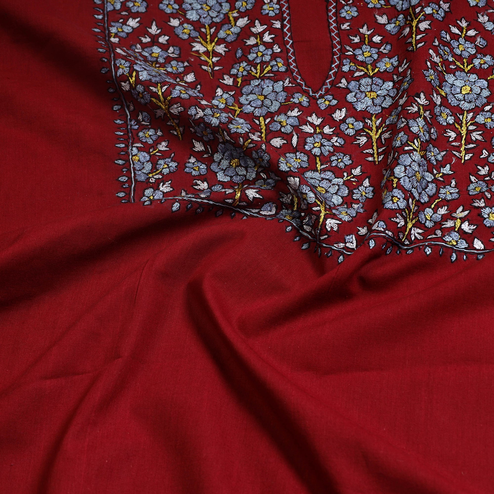 ITOKRI CRAFTS INITIATIVE 2pc Kashida Hand Embroidery Cotton Dress Material 51 - view 2