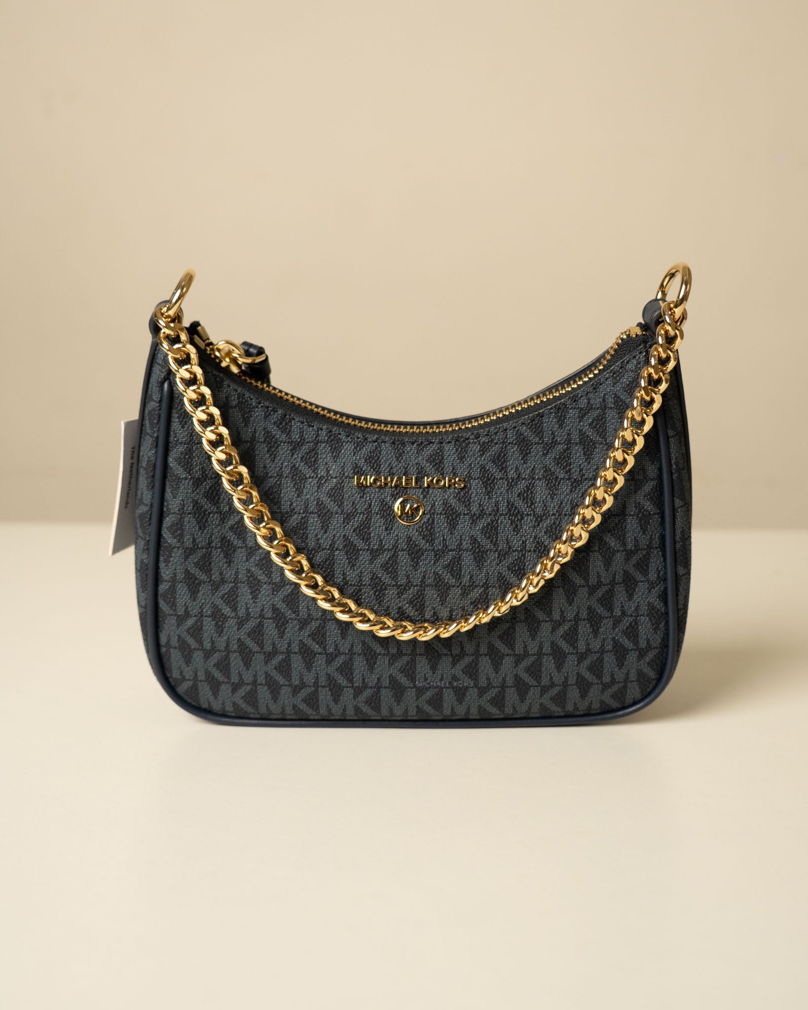 Michael Kors Heritage Blue Jet Set Charm Logo Medium Shoulder Bag - view 11