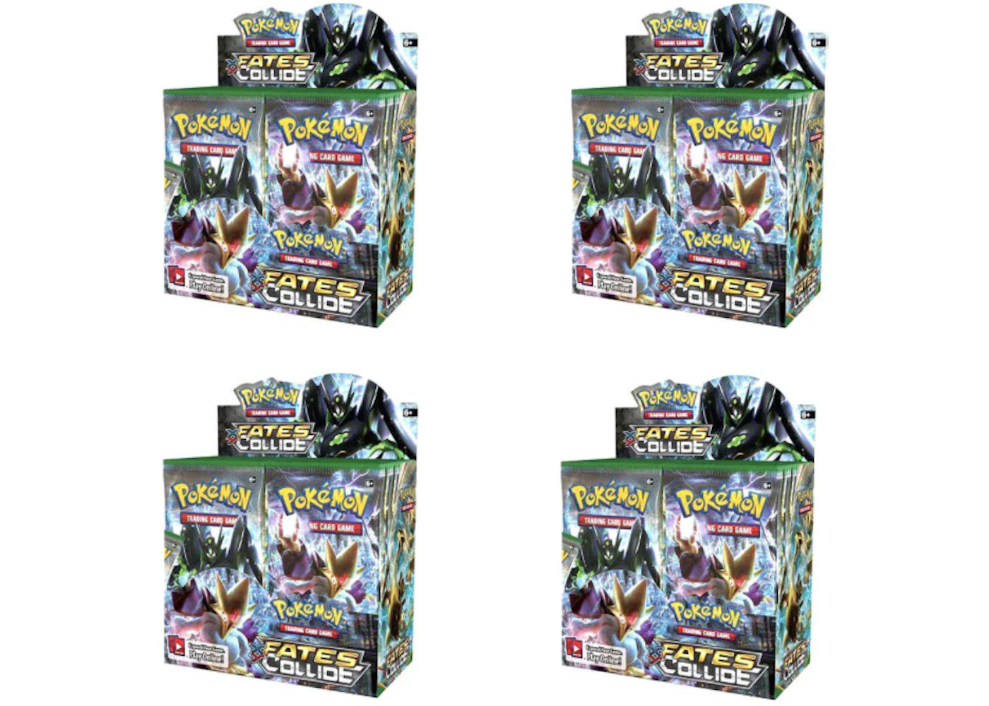 Pokémon 2016 Pokemon XY Fates Collide Booster Box 4X Lot