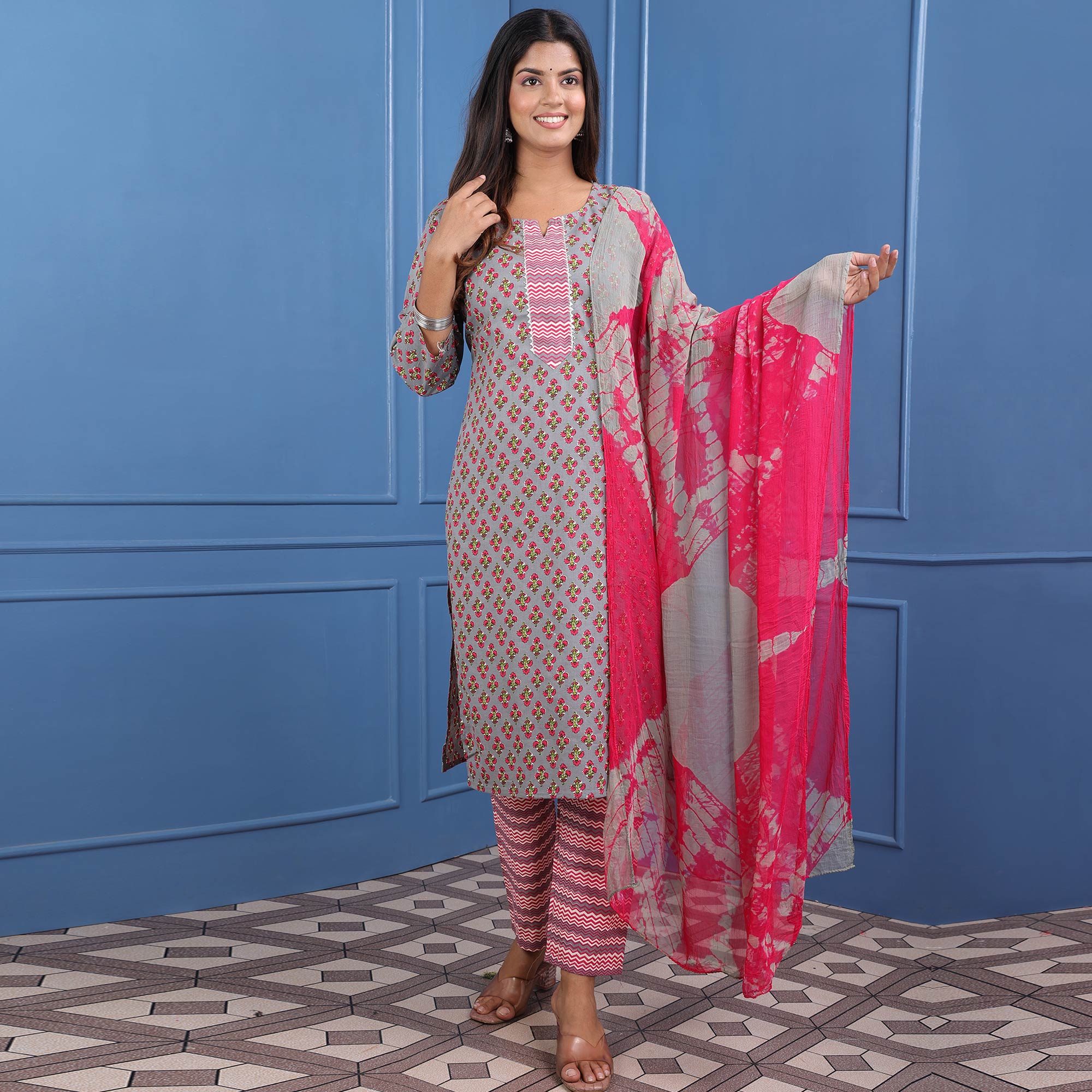 Grey suits – BlackTree grey-jaipuri-printed-pure-cotton-suit-1