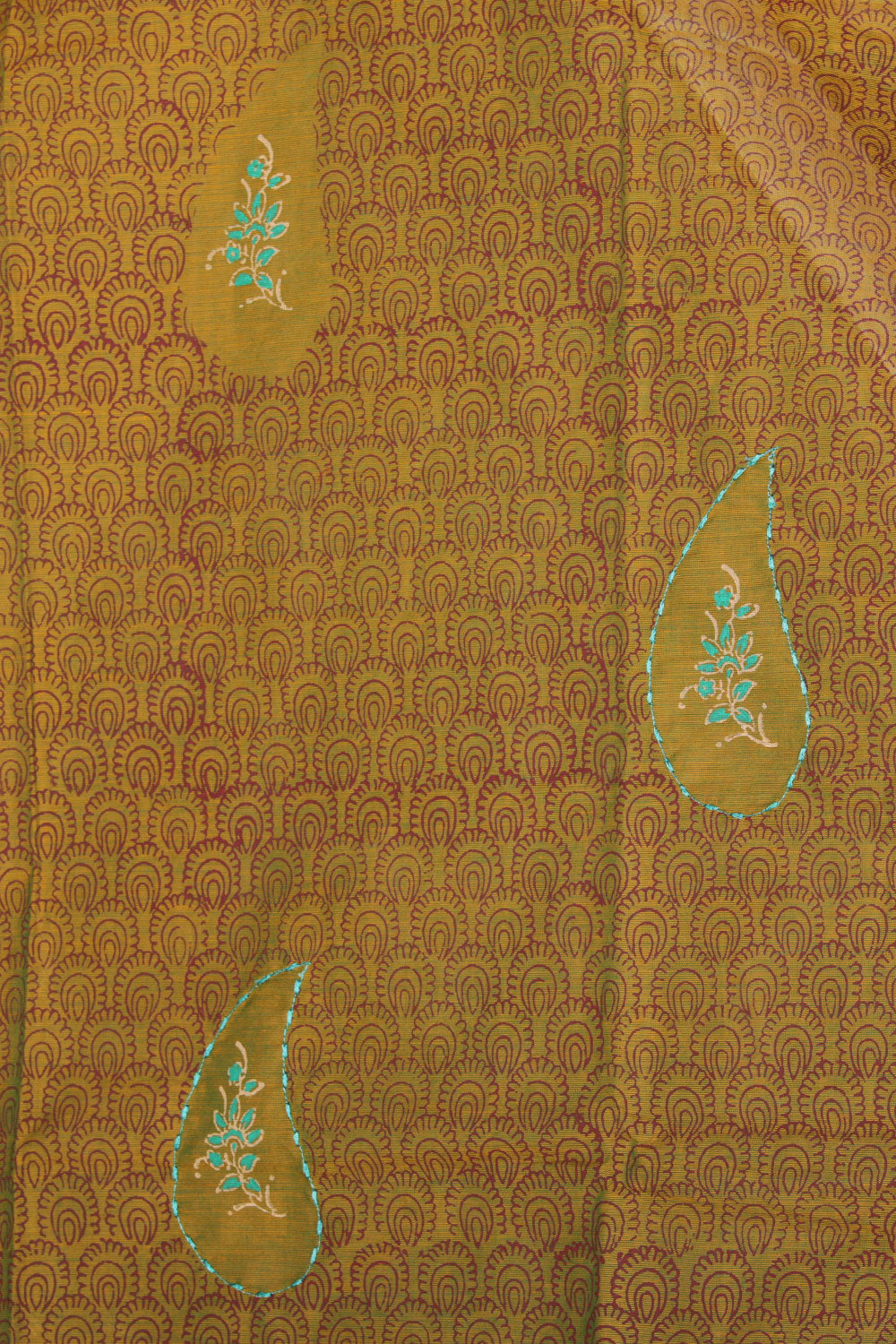 Kalanjali Ethnics Hand block printed cotton saree - view 3