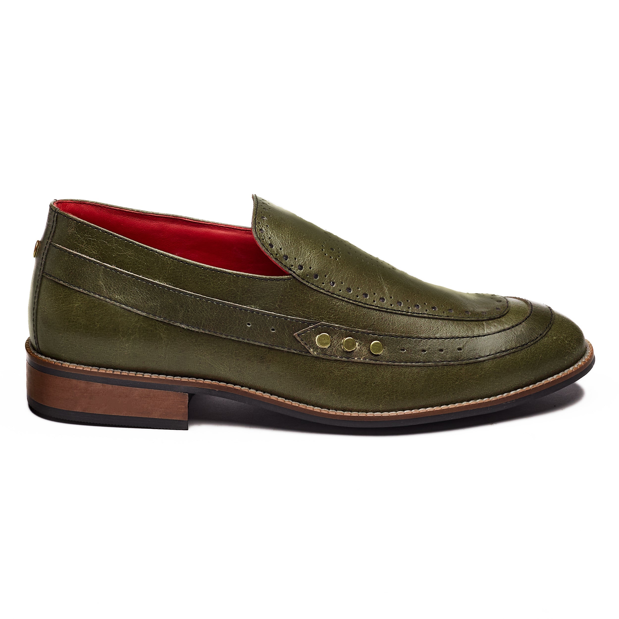 Banjaaran Studio Nizam Loafers Men – Olive - view 4