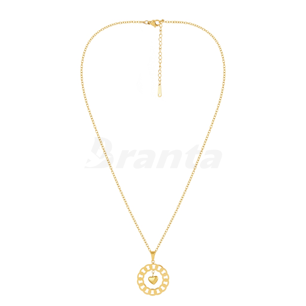 Branta Golden Heart Pendant Necklace - view 2