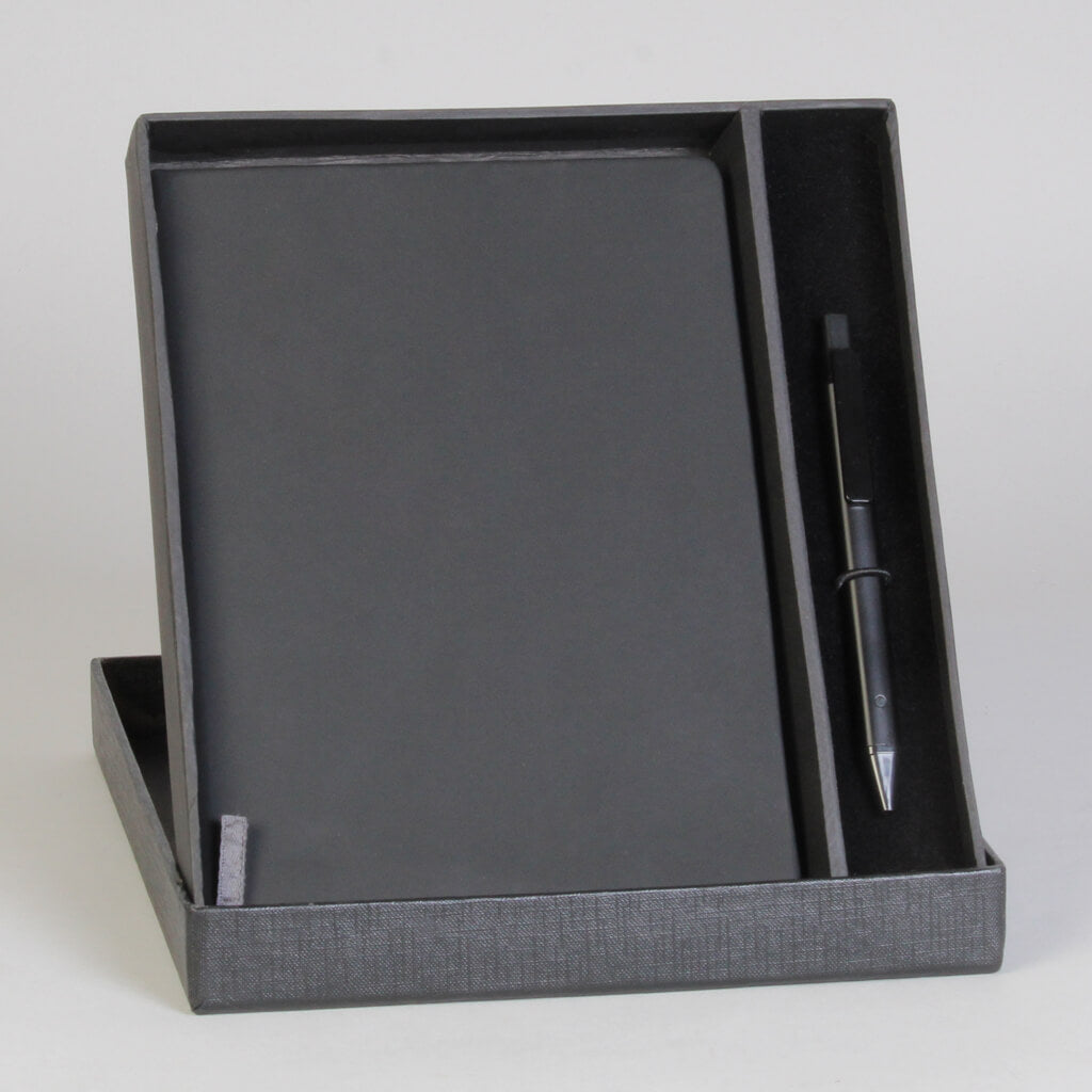 Anmol Enterprises Matte Black Diary With Pen