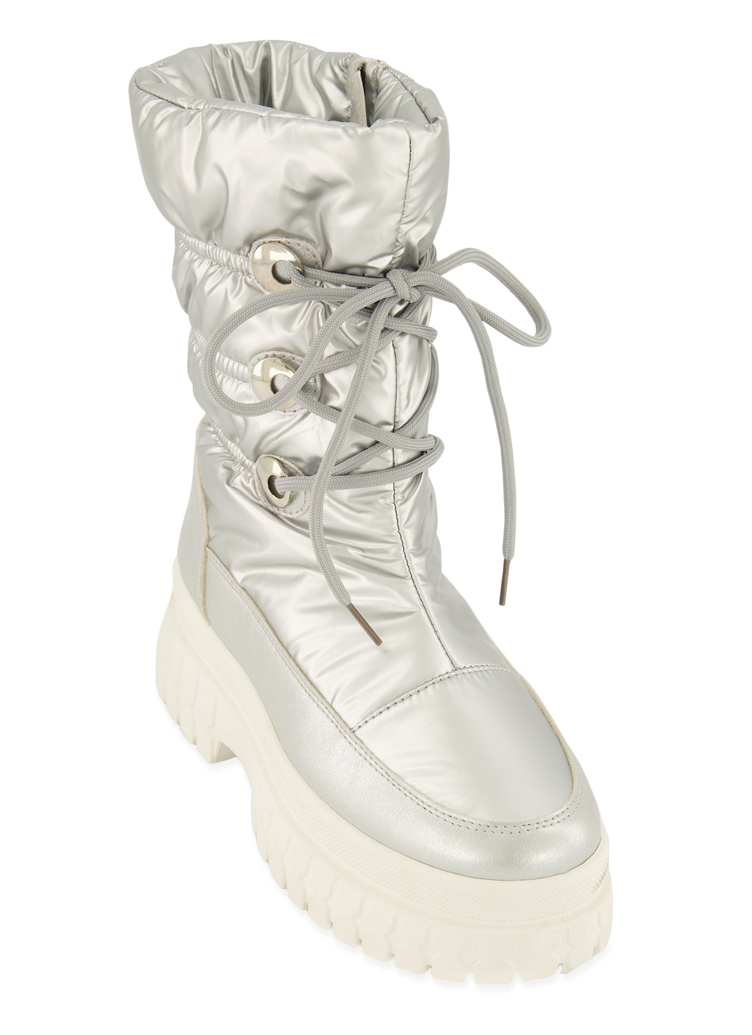 Rainbow Shops Lace Up Platform Weatherproof Snow Boots
