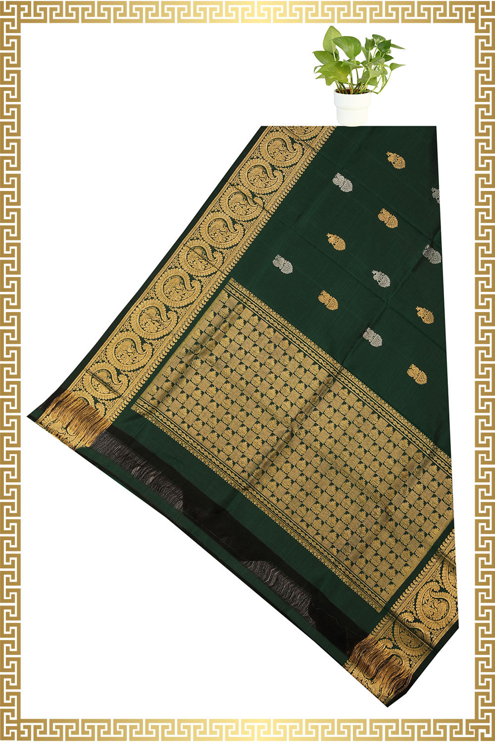 Kalanjali Gadwal Green Dupatta