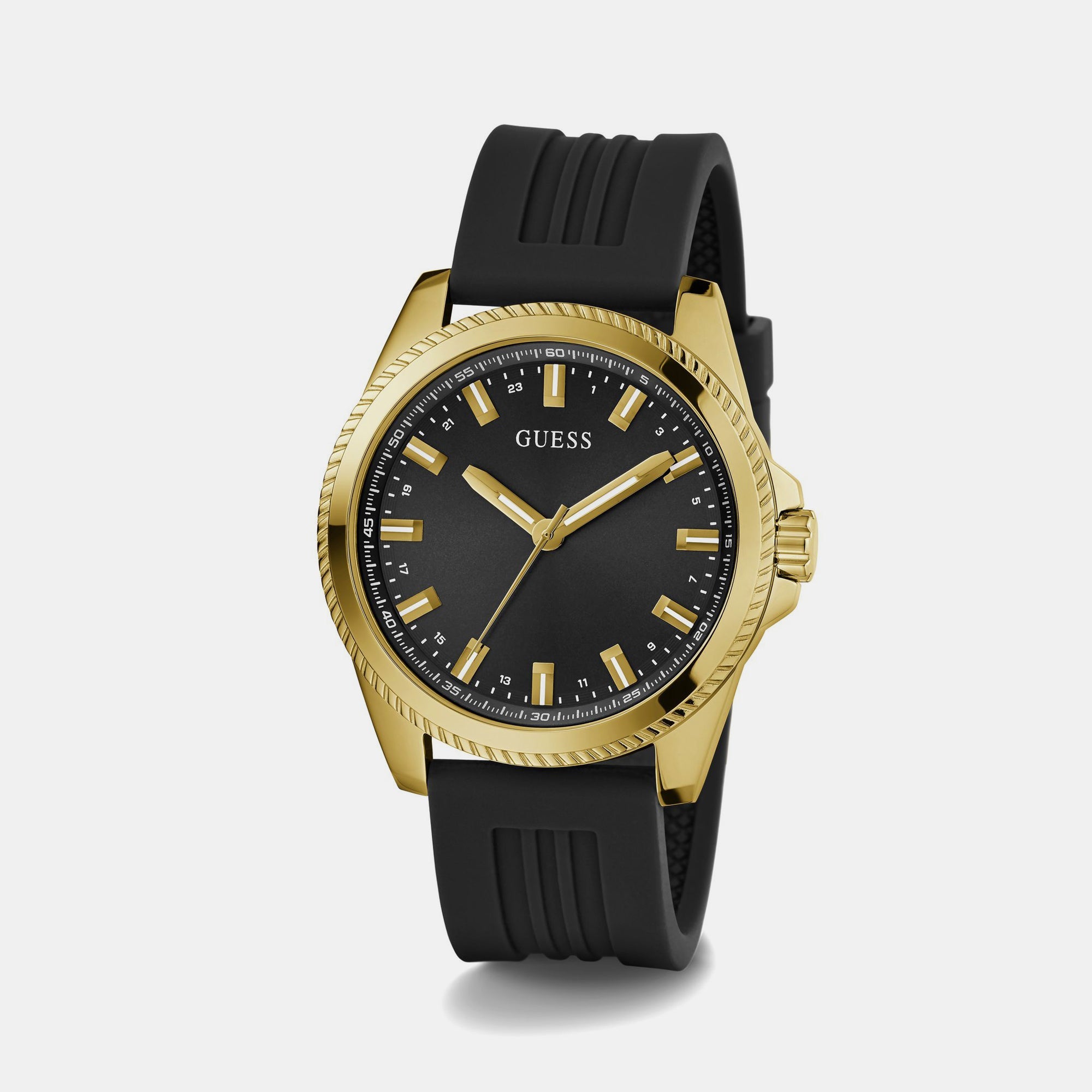 Guess Champ Men Quartz Black Dial Analog Silicone Watch GW0639G2 - view 6