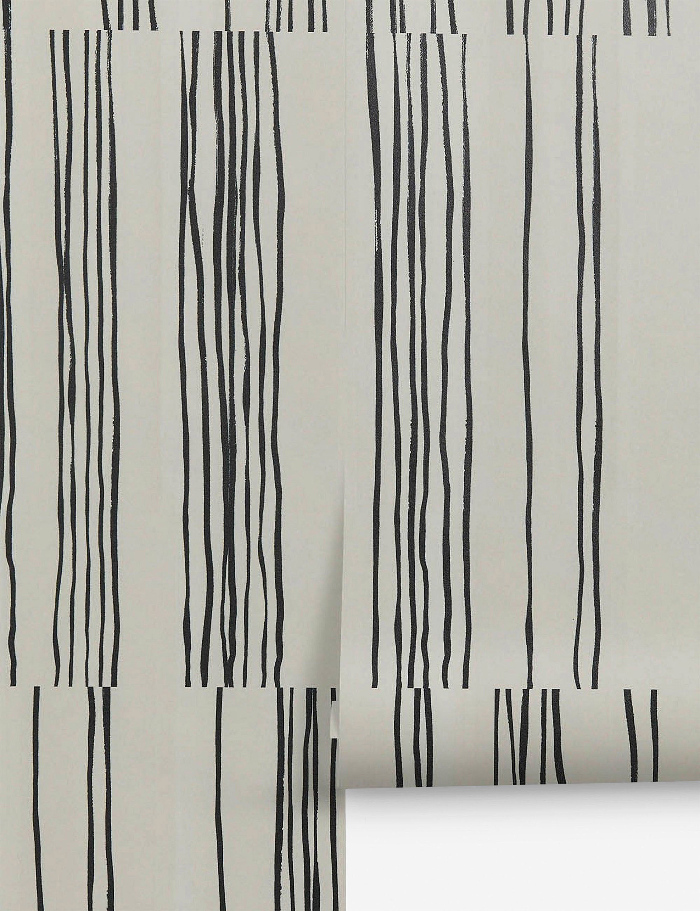 Lulu and Georgia Broken Stripe Wallpaper by Sarah Sherman Samuel - view 2