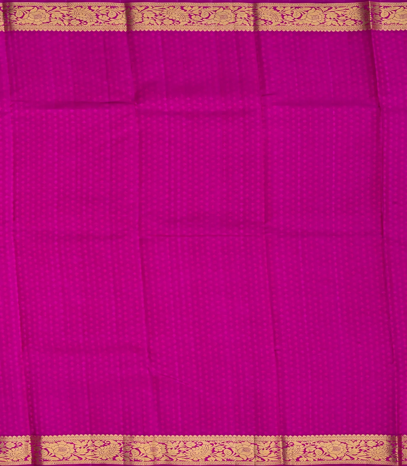 RmKV Orange Handloom Kanchipuram Silk Saree With Floral Motifs-Rust - view 4