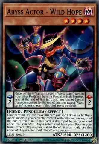 Yu-Gi-Oh! Abyss Actor - Wild Hope - LDS2-EN059 - Common - 1st Edition
