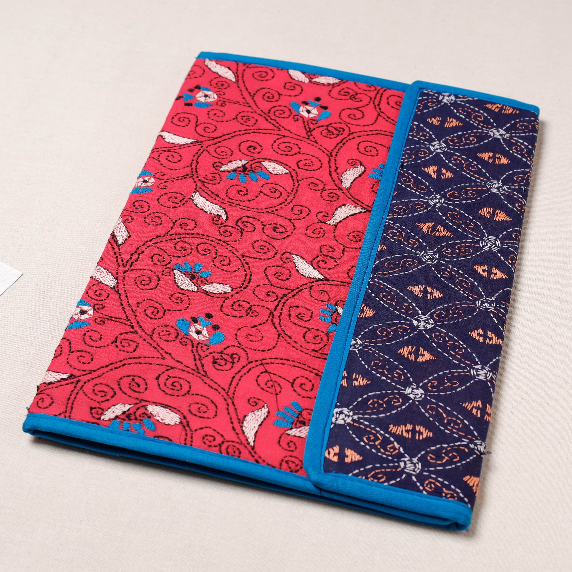 ASALKAAR Bengal Kantha Work Handcrafted File Folder - view 2