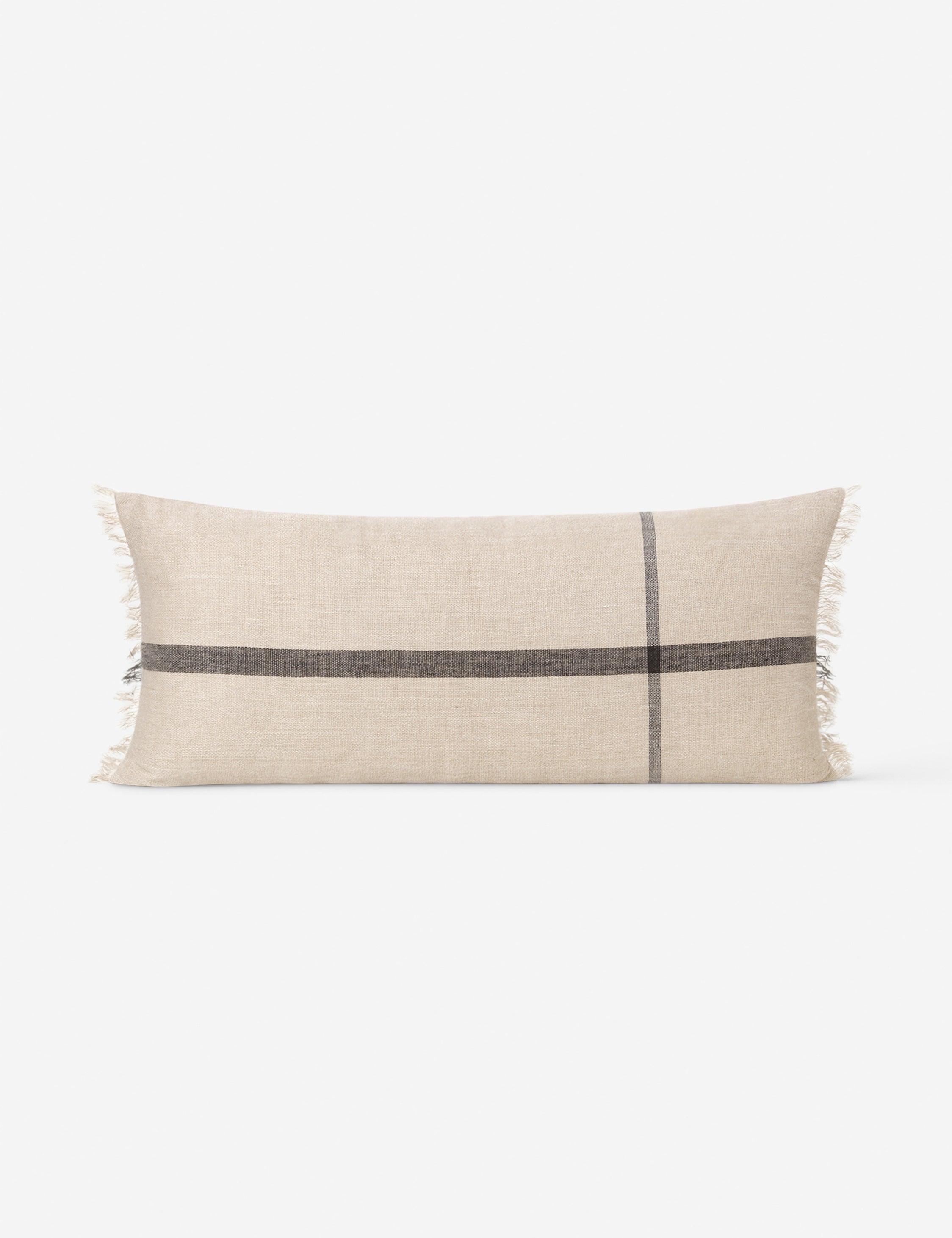 Lulu and Georgia Calm Pillow by Ferm Living – Natural and Black