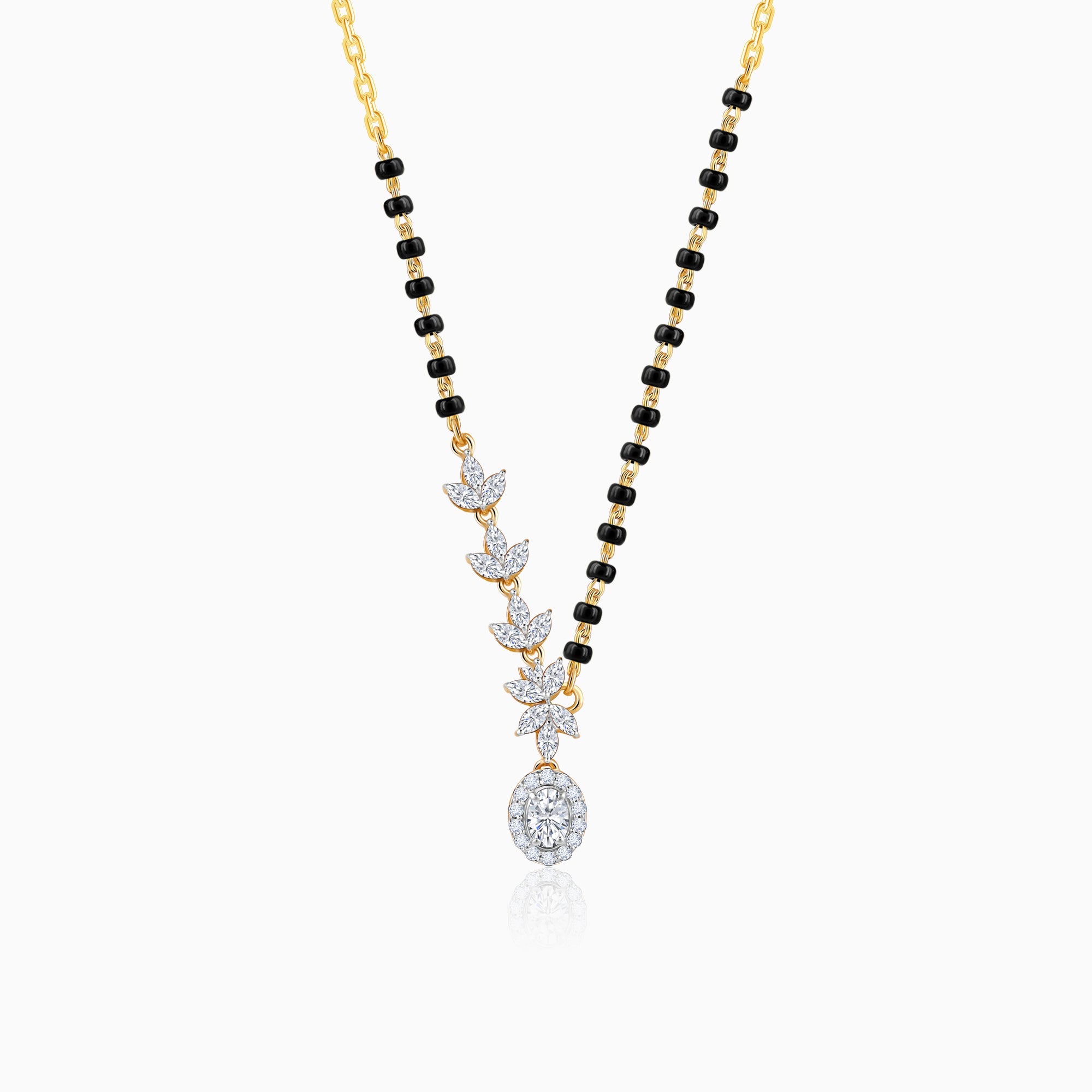 GIVA Jewellery Gold Rhea Diamond Mangalsutra
