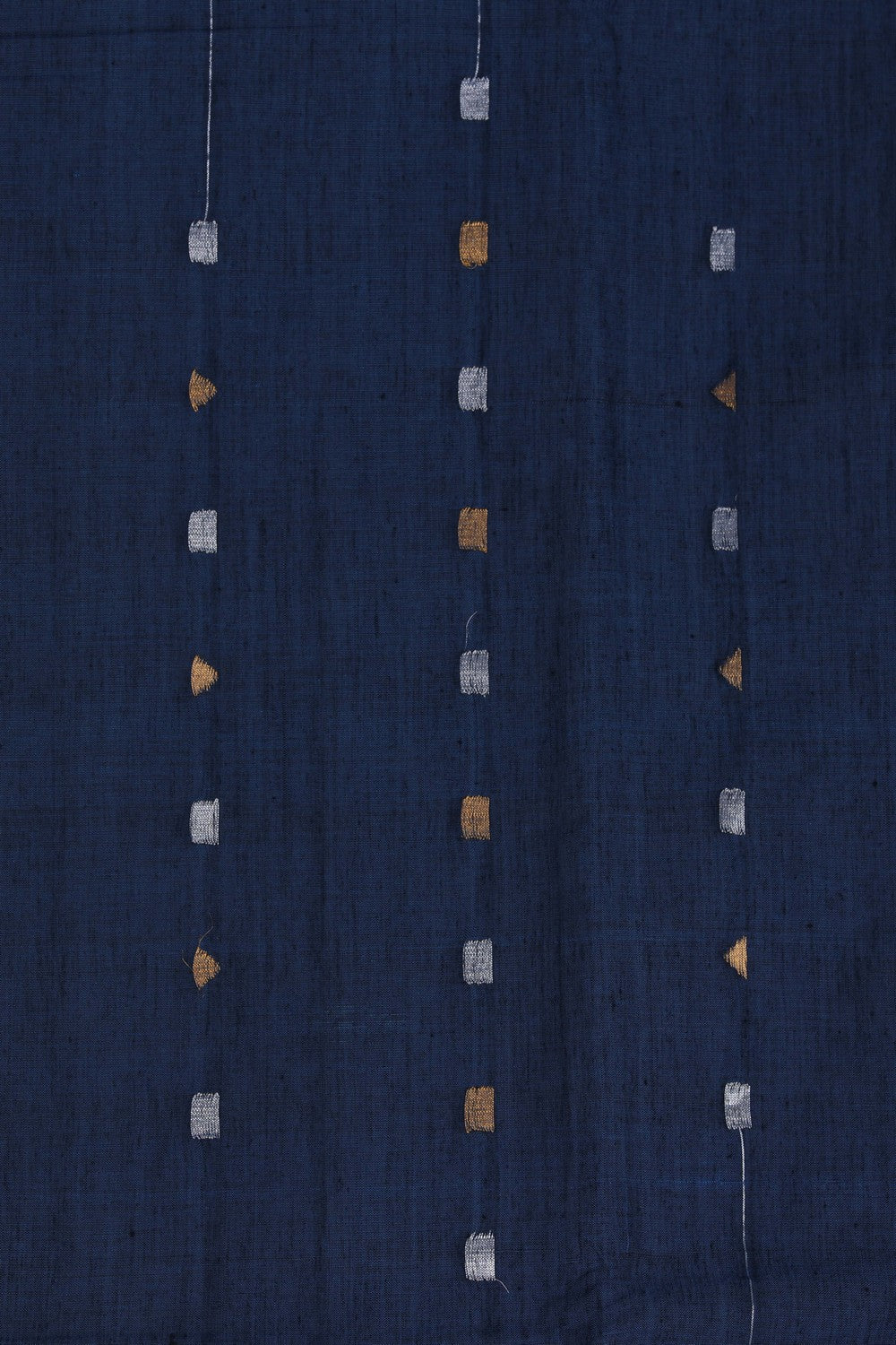 Kalanjali Cotton Navy Blue Saree – Women's - view 2