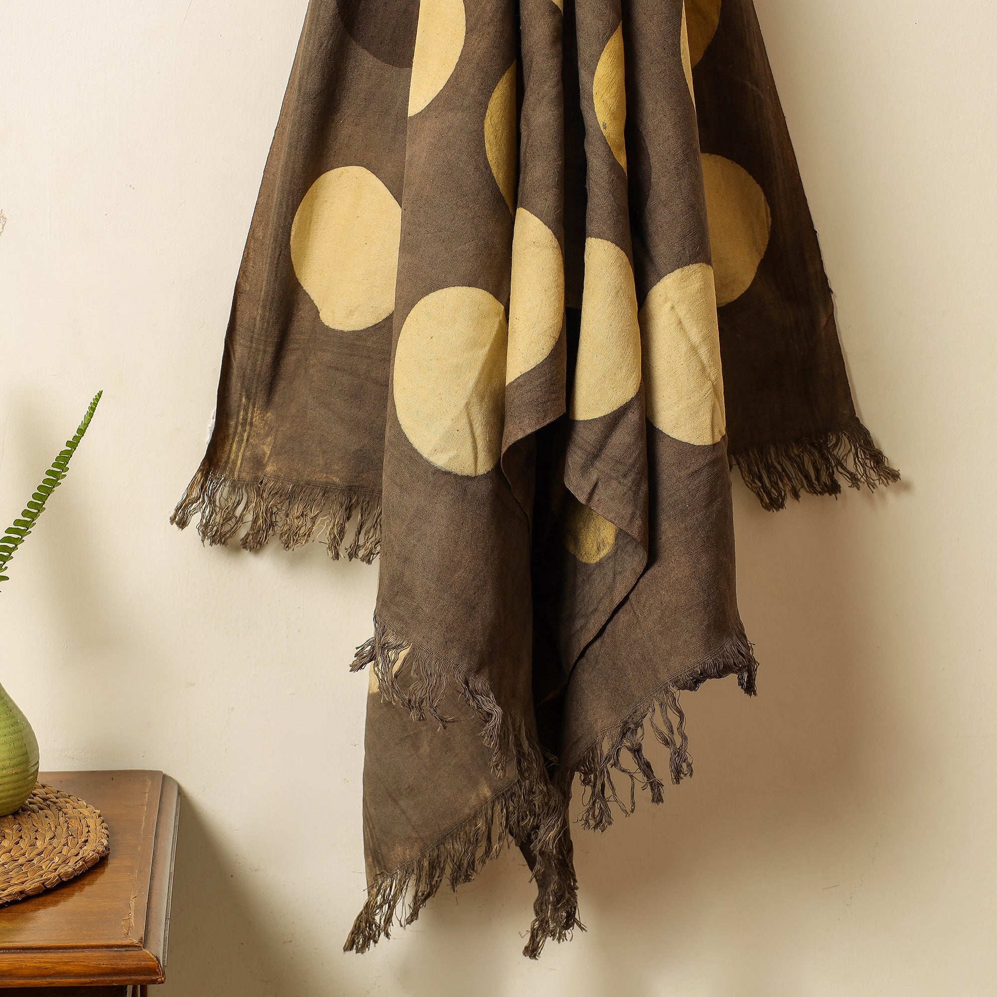 KACHCHH JI CHHAAP Brown - Block Print Cotton Ajrakh Handloom Towel - view 2