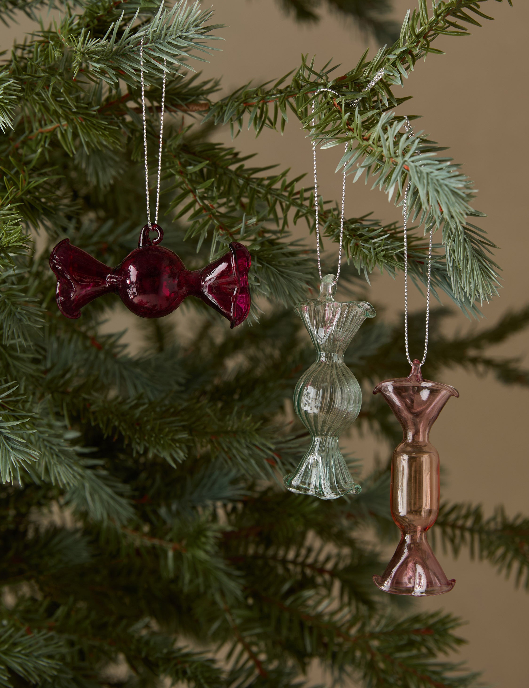 Lulu and Georgia Dulcie Glass Ornament (set of 3)