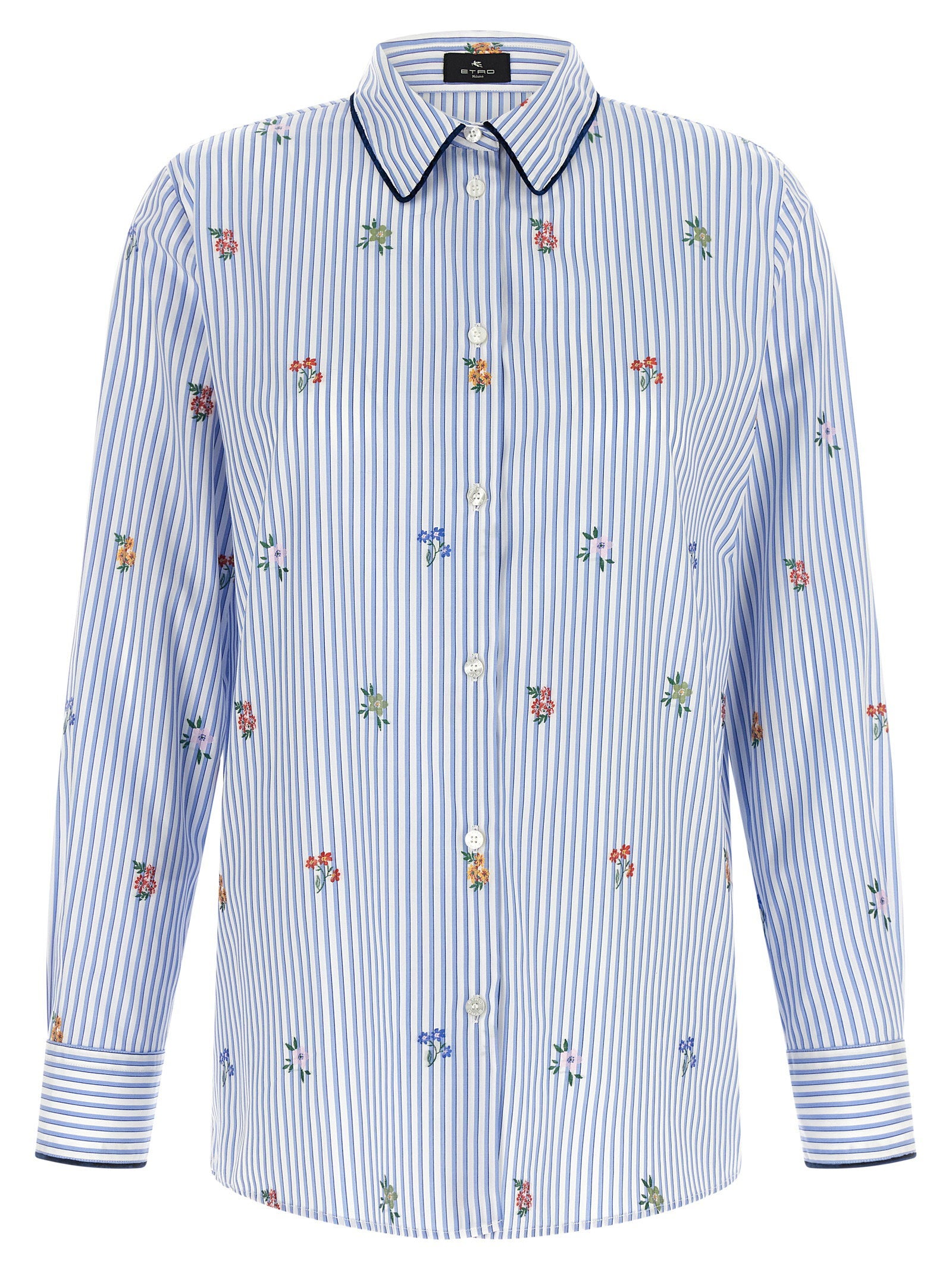 Etro Floral Embroidery Shirt – 100% cotton