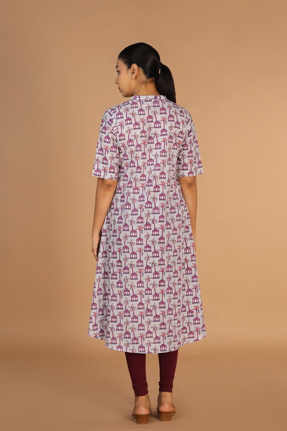 Kalanjali Ethnics Handblock printed A-line kurti - view 8