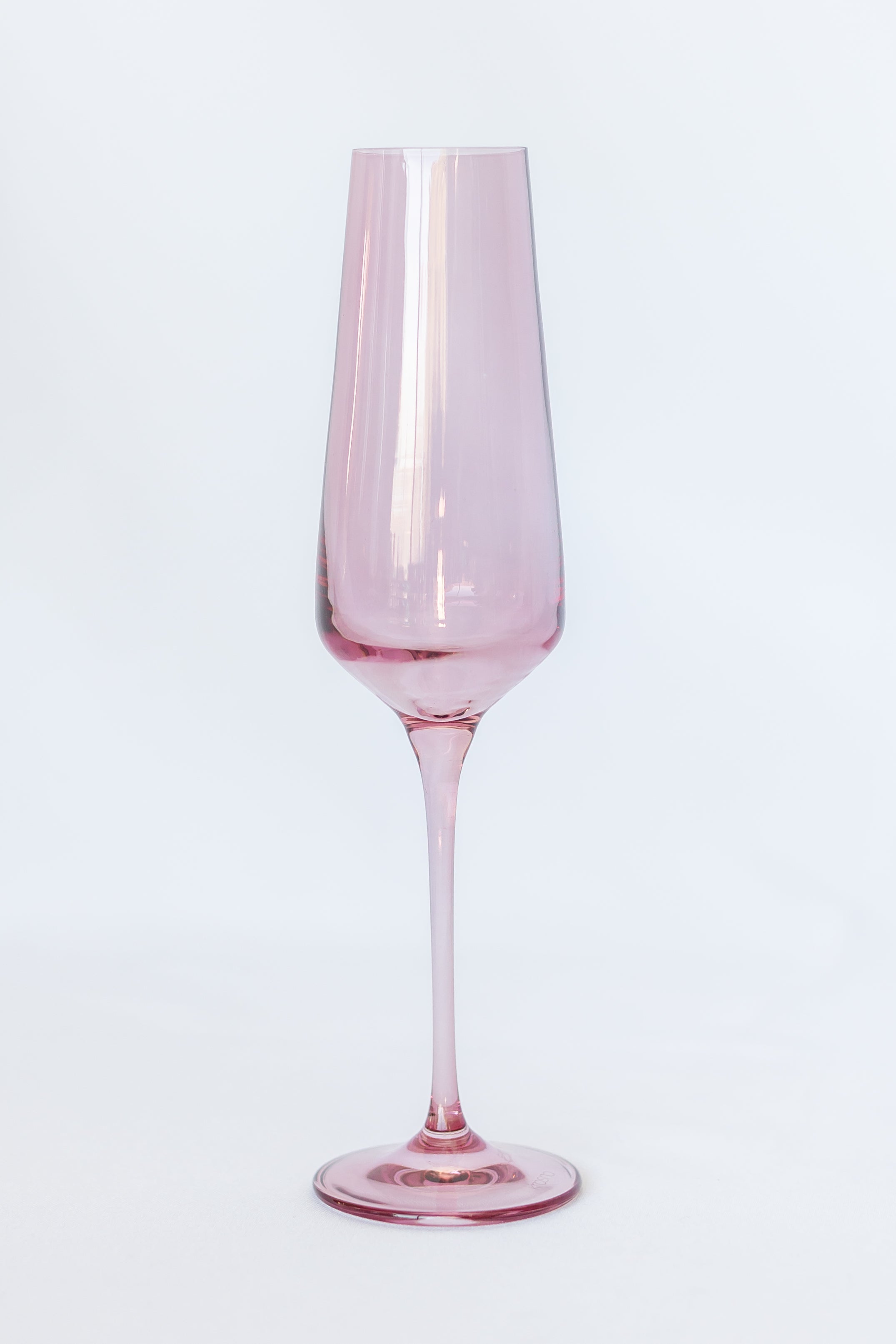 Estelle Colored Glass Estelle Colored Champagne Flute - Set of 6 {Rose} - view 3