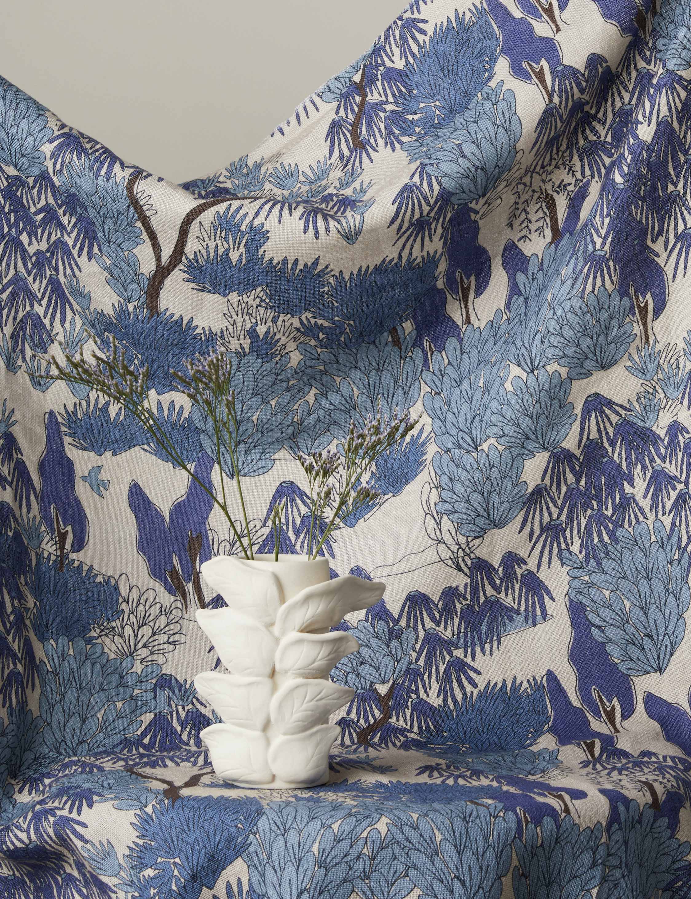 Lulu and Georgia Garden Walk Linen Fabric by Sarah Sherman Samuel - view 2