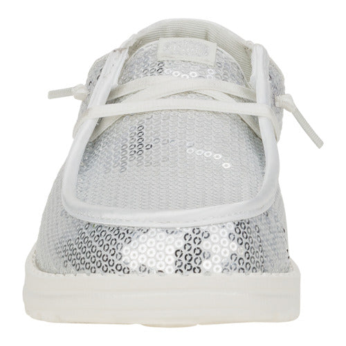 HEYDUDE shoes Wendy Disco Sequin - SIlver/White - view 4